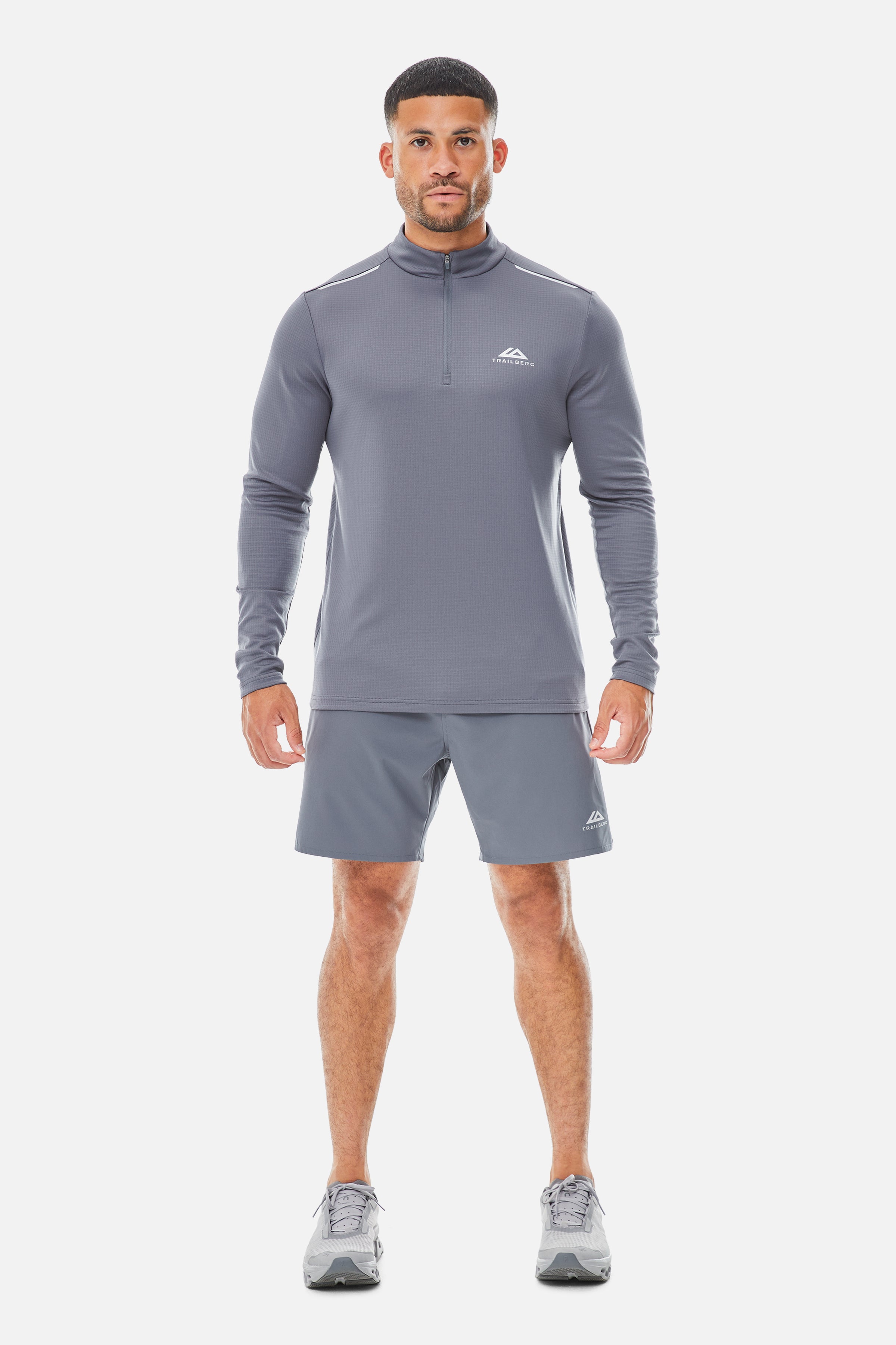 Focus Essentials 2.0 1/4 Zip Twinset - Storm Grey