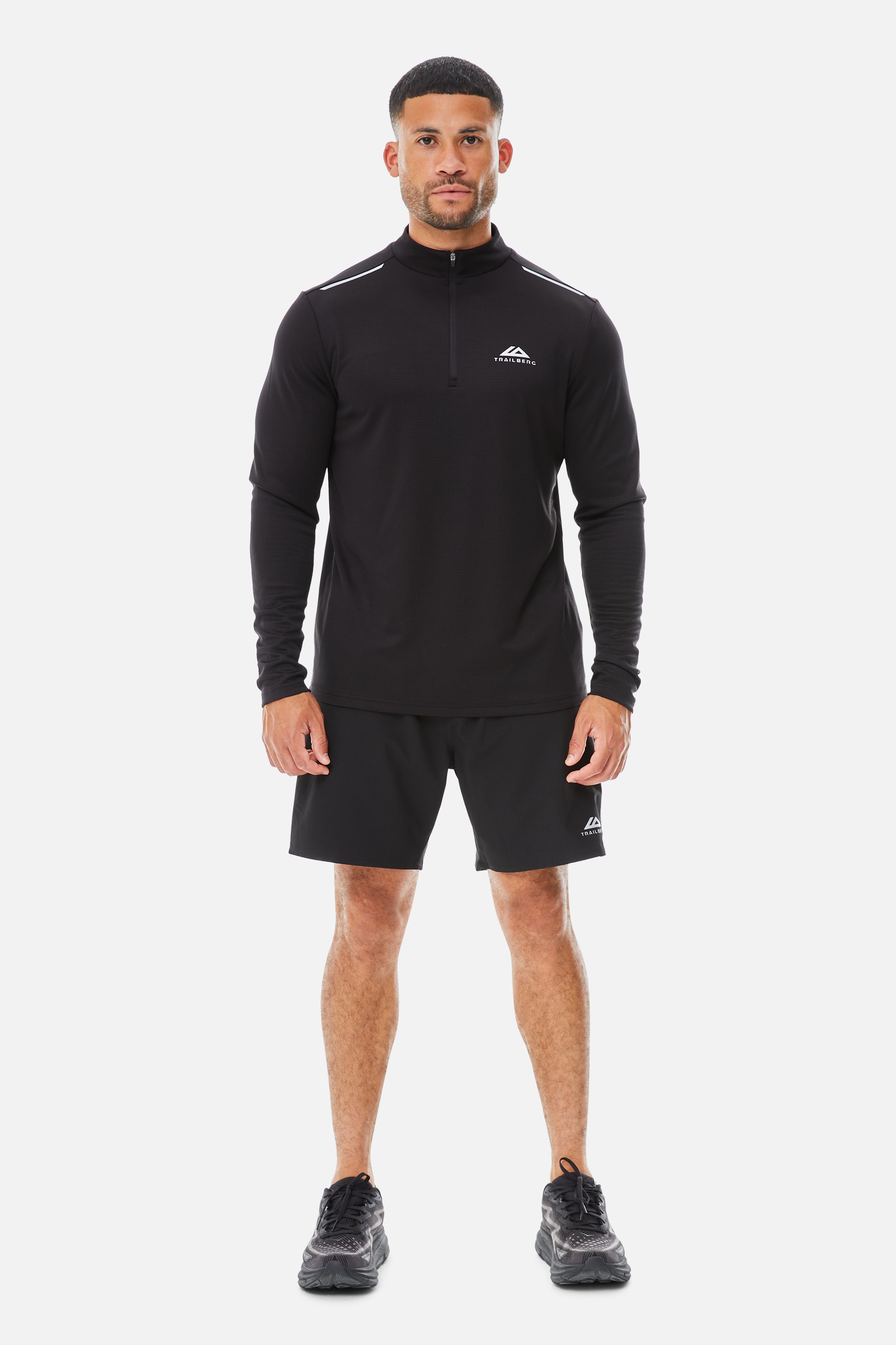 Focus Essentials 2.0 1/4 Zip Twinset - Black