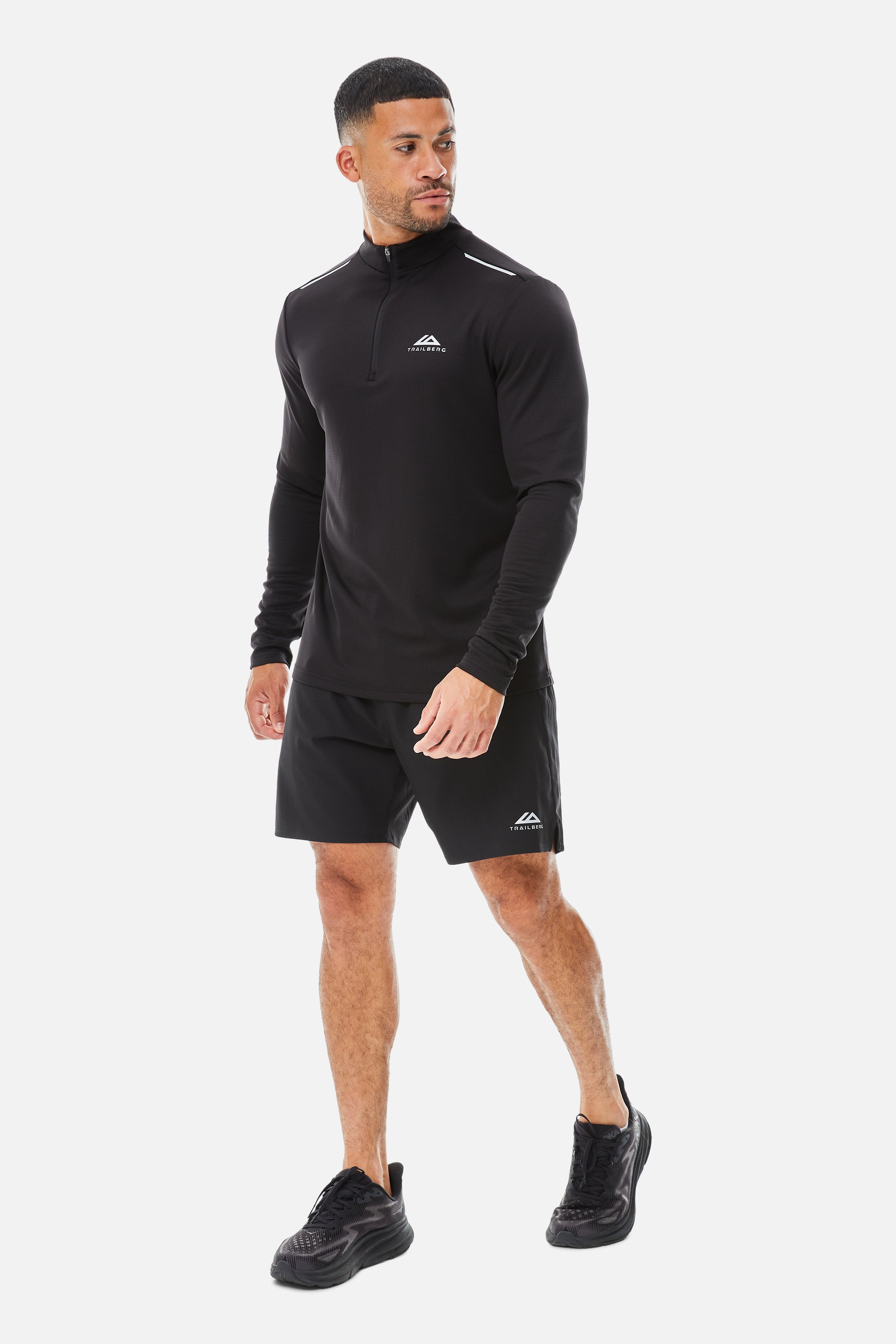 Focus Essentials 2.0 1/4 Zip Twinset - Black