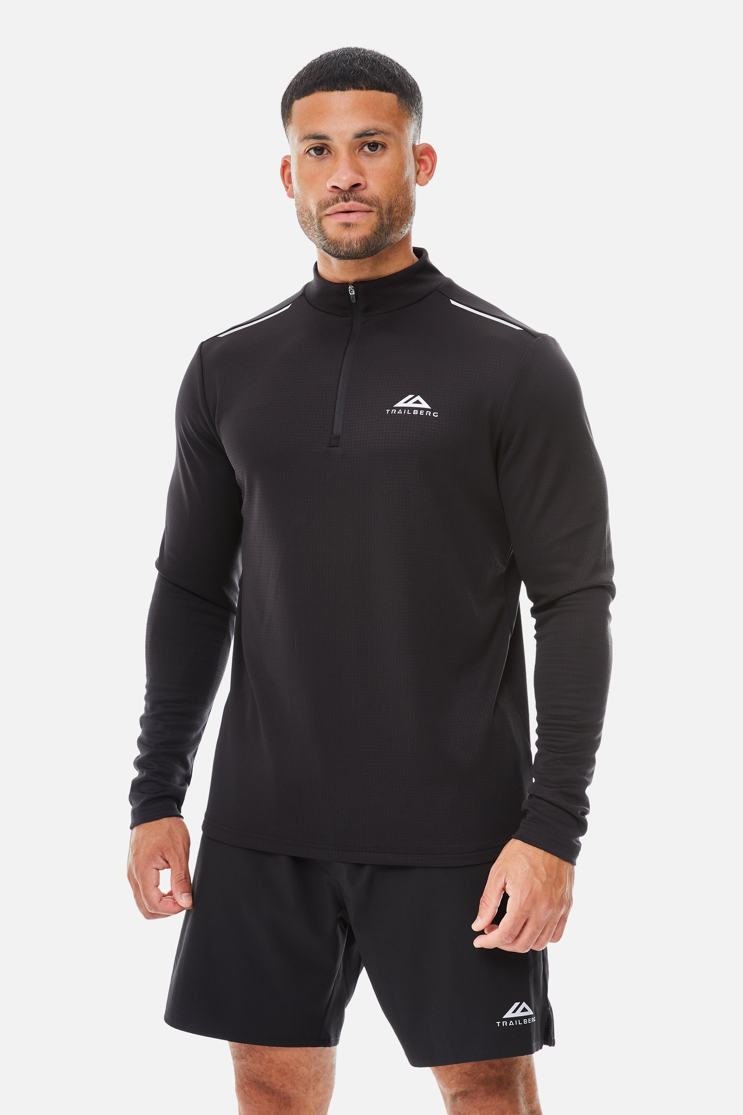 Focus Essentials 2.0 1/4 Zip Twinset - Black