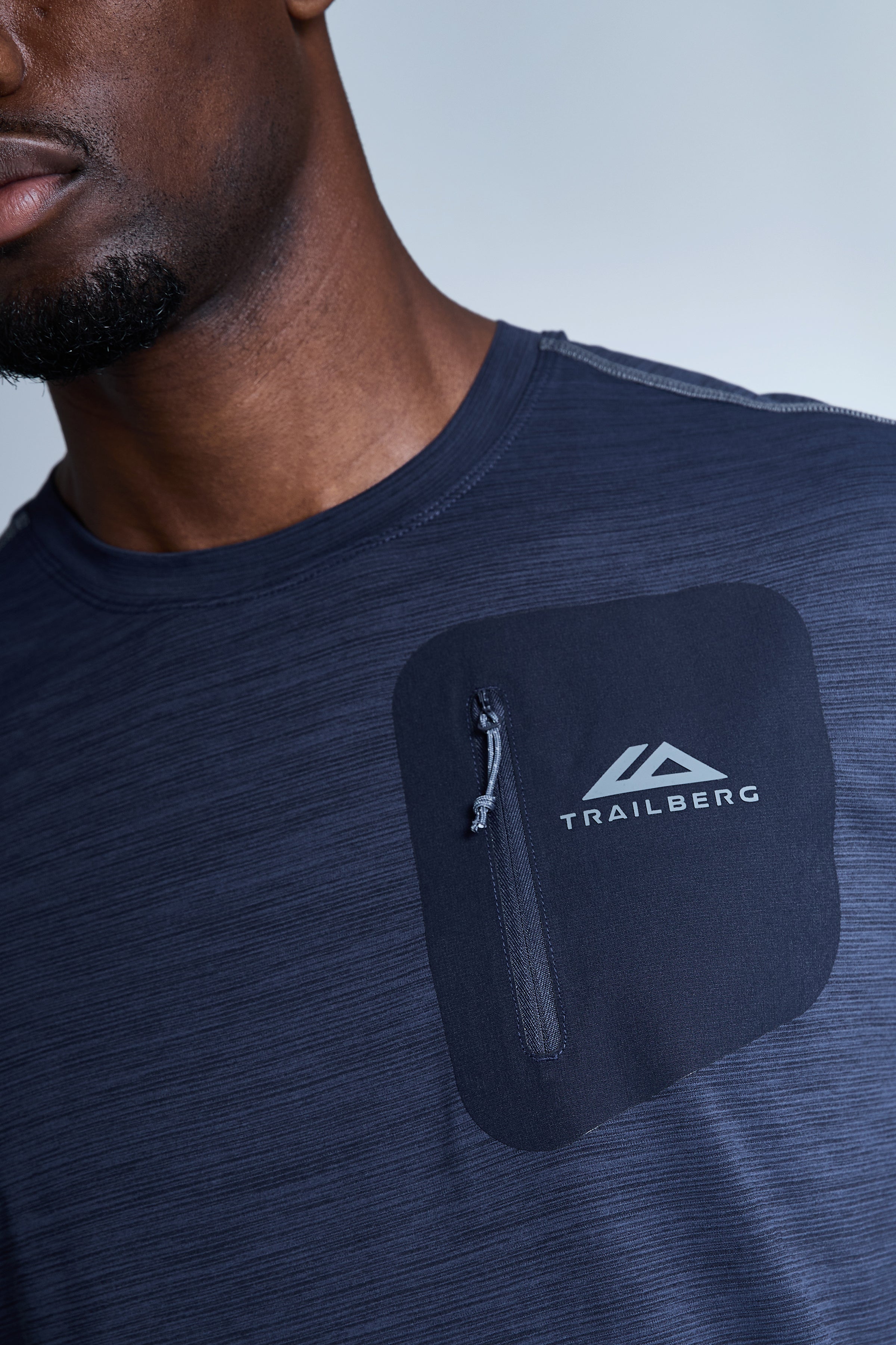 District Pocket Tee - Deep Ocean/Storm Grey