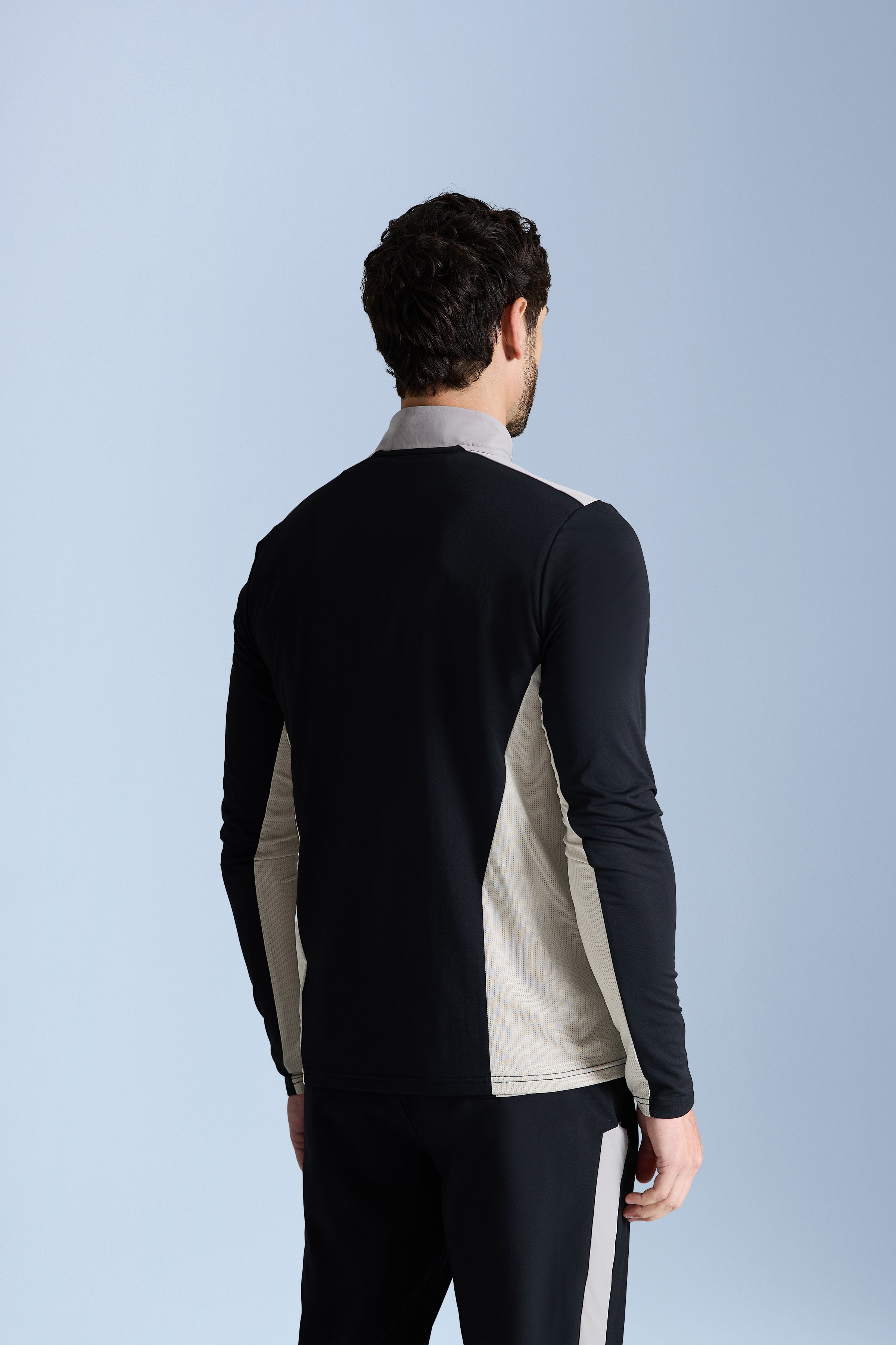 AW25 Triathlon 1/4 Zip - Black/Pale Taupe/Fossil Brown