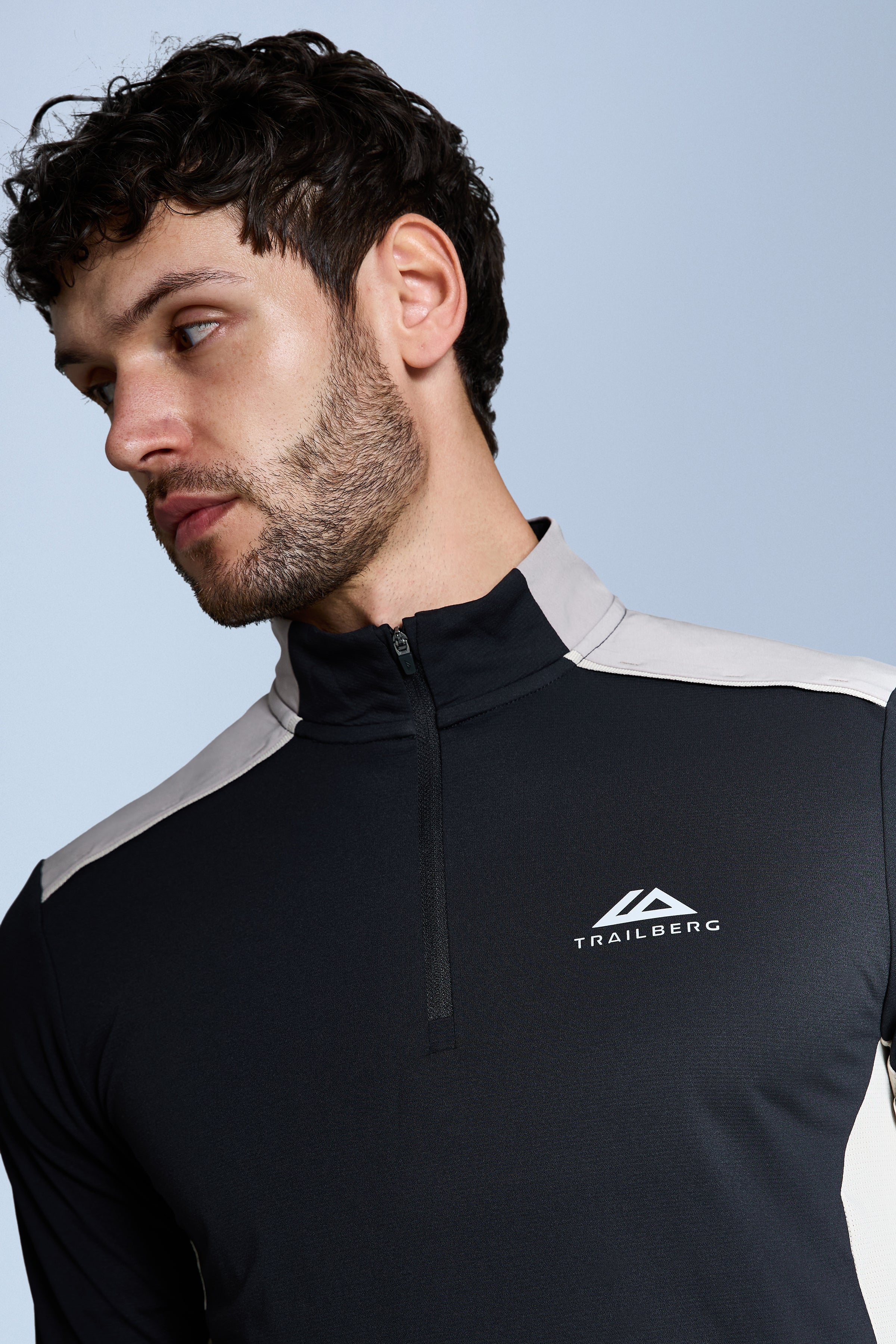 AW25 Triathlon Essentials 1/4 Zip Set - Black/Pale Taupe