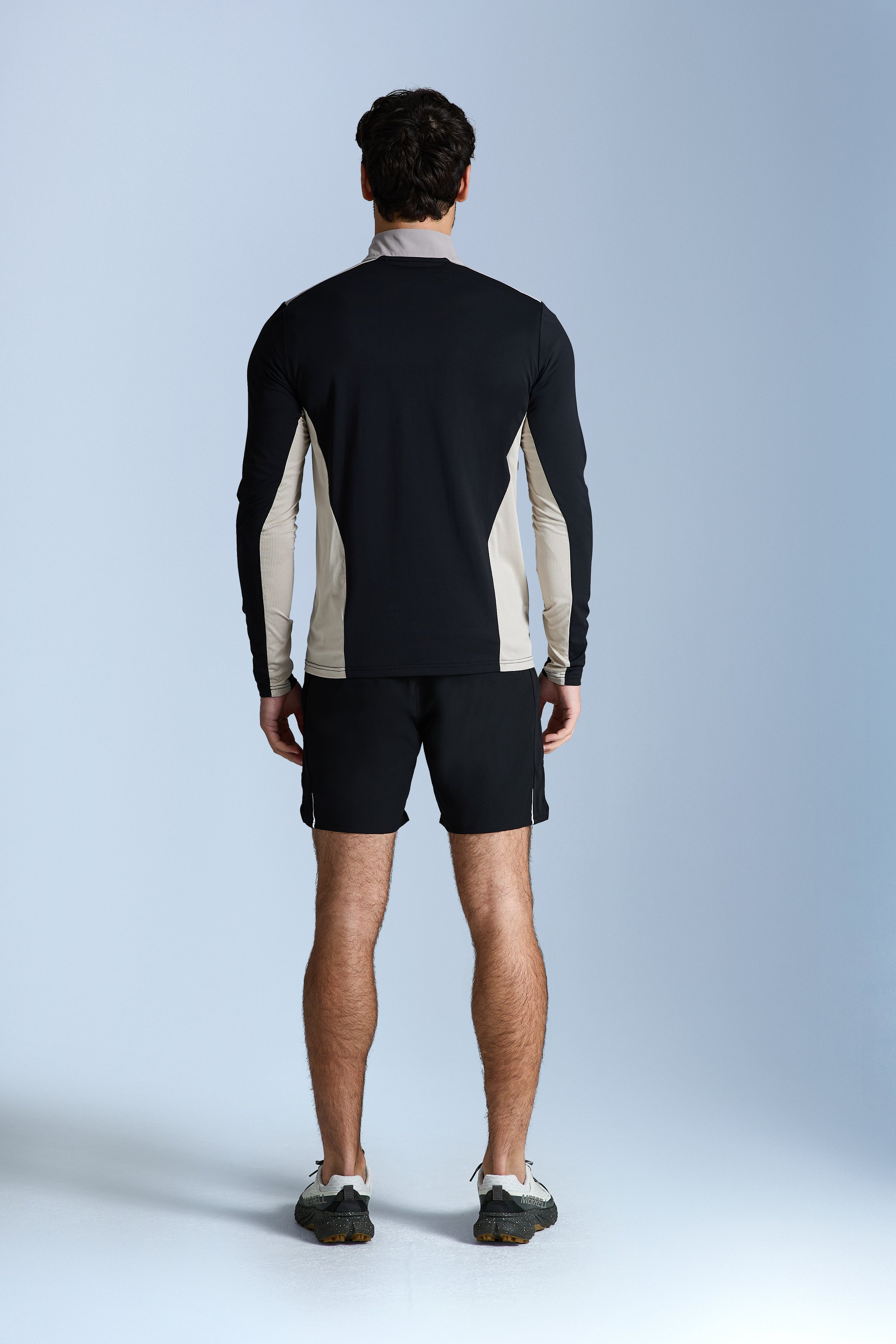 AW25 Triathlon Essentials 1/4 Zip Set - Black/Pale Taupe