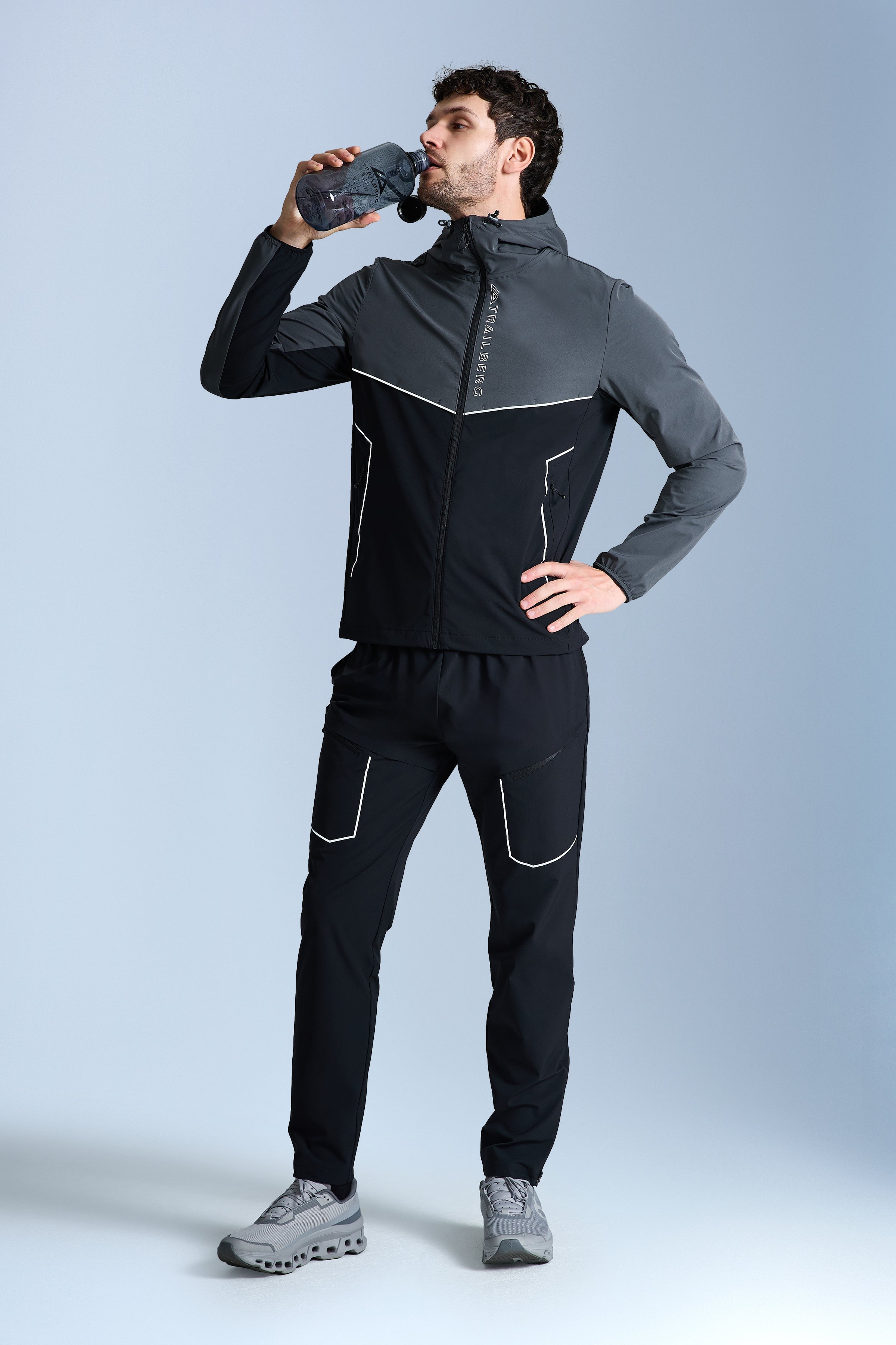 Zion Tracksuit - Black/Volcano Grey