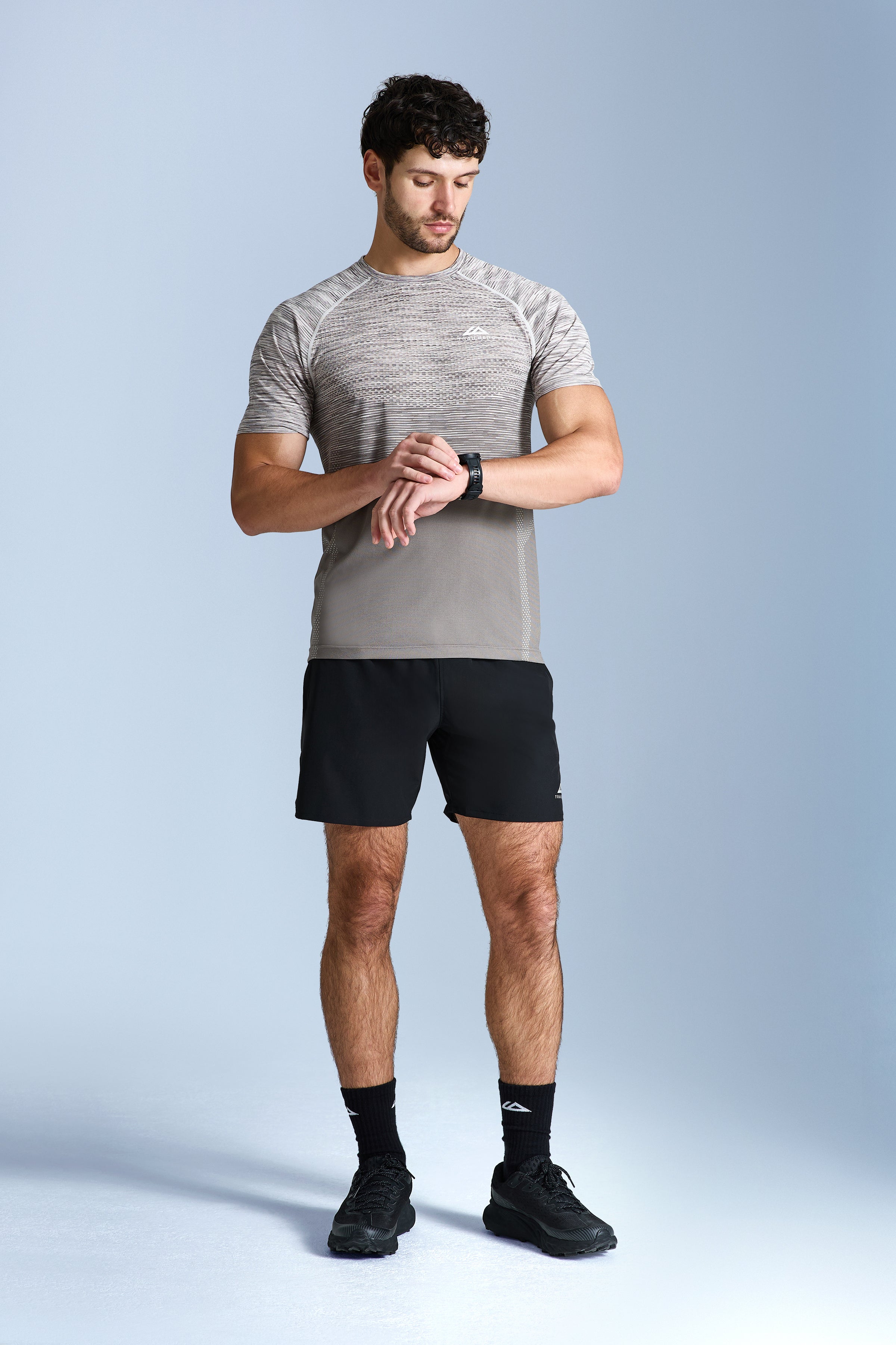Apex Seamless Tee - Mocha/Pebble Stone/Snowy Peaks/White