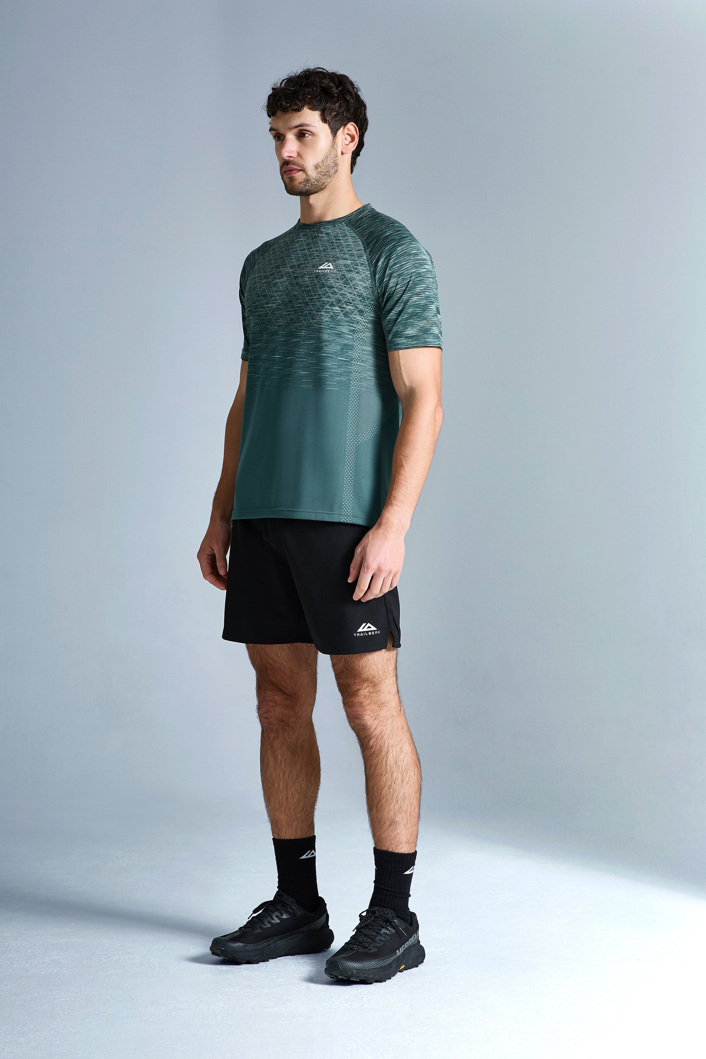 Stride Seamless Tee - Evergreen Mist/Moss Green/Pine Fern/Aloe Frost