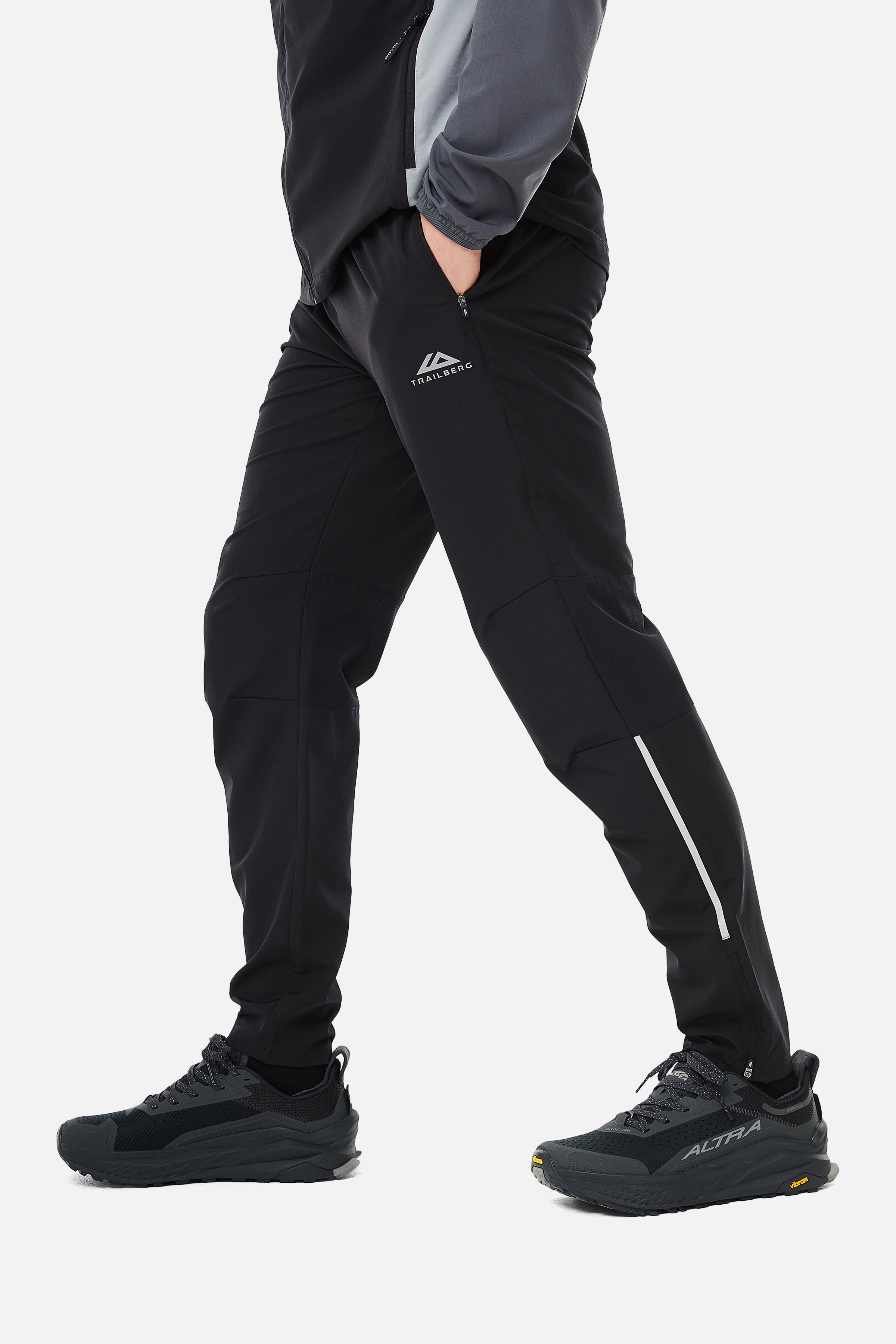 Tricolour Rapid Keyline Tracksuit - Black/Iron Grey/Moon Grey