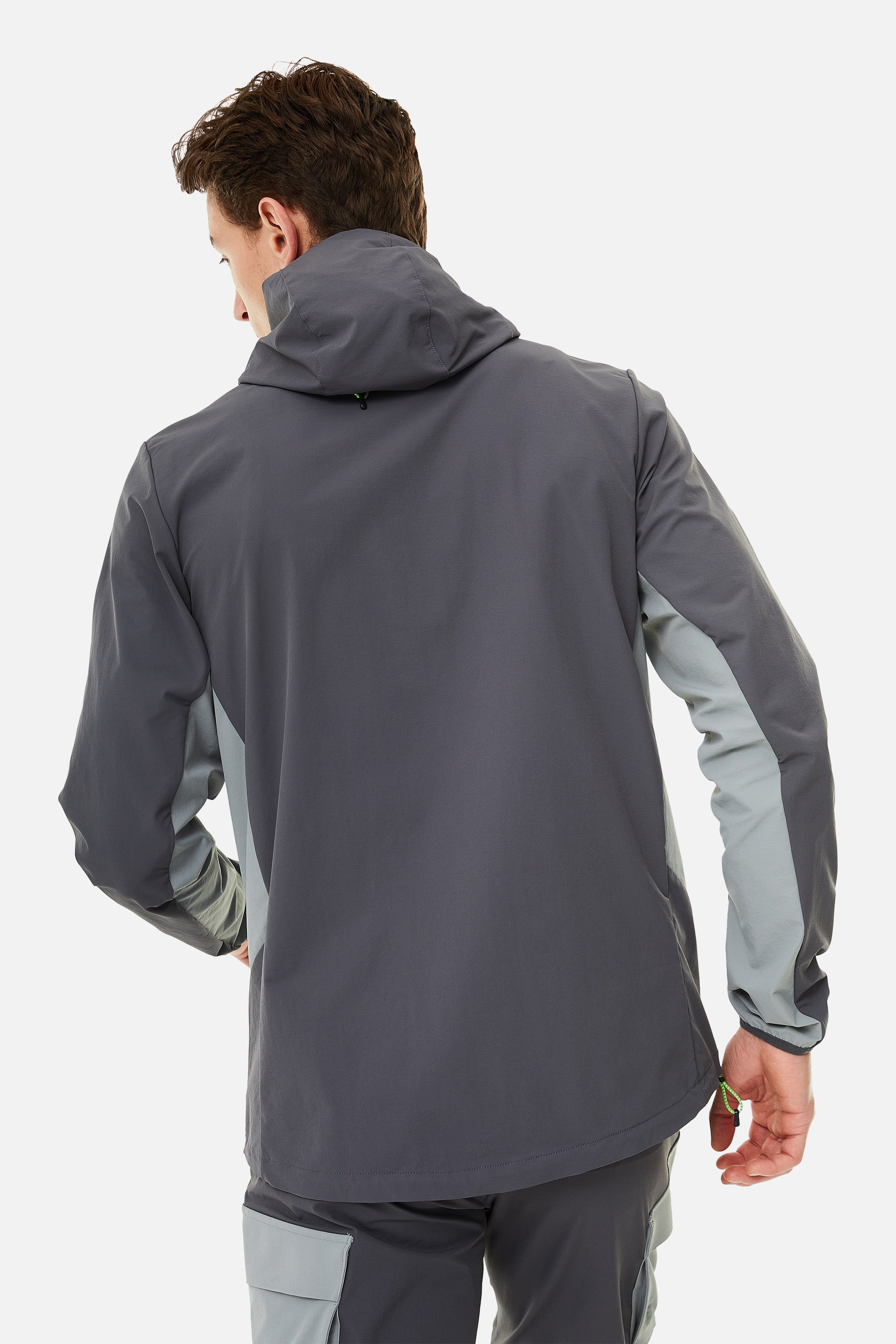 Faltenjura Hood - Iron Grey/Moon Grey