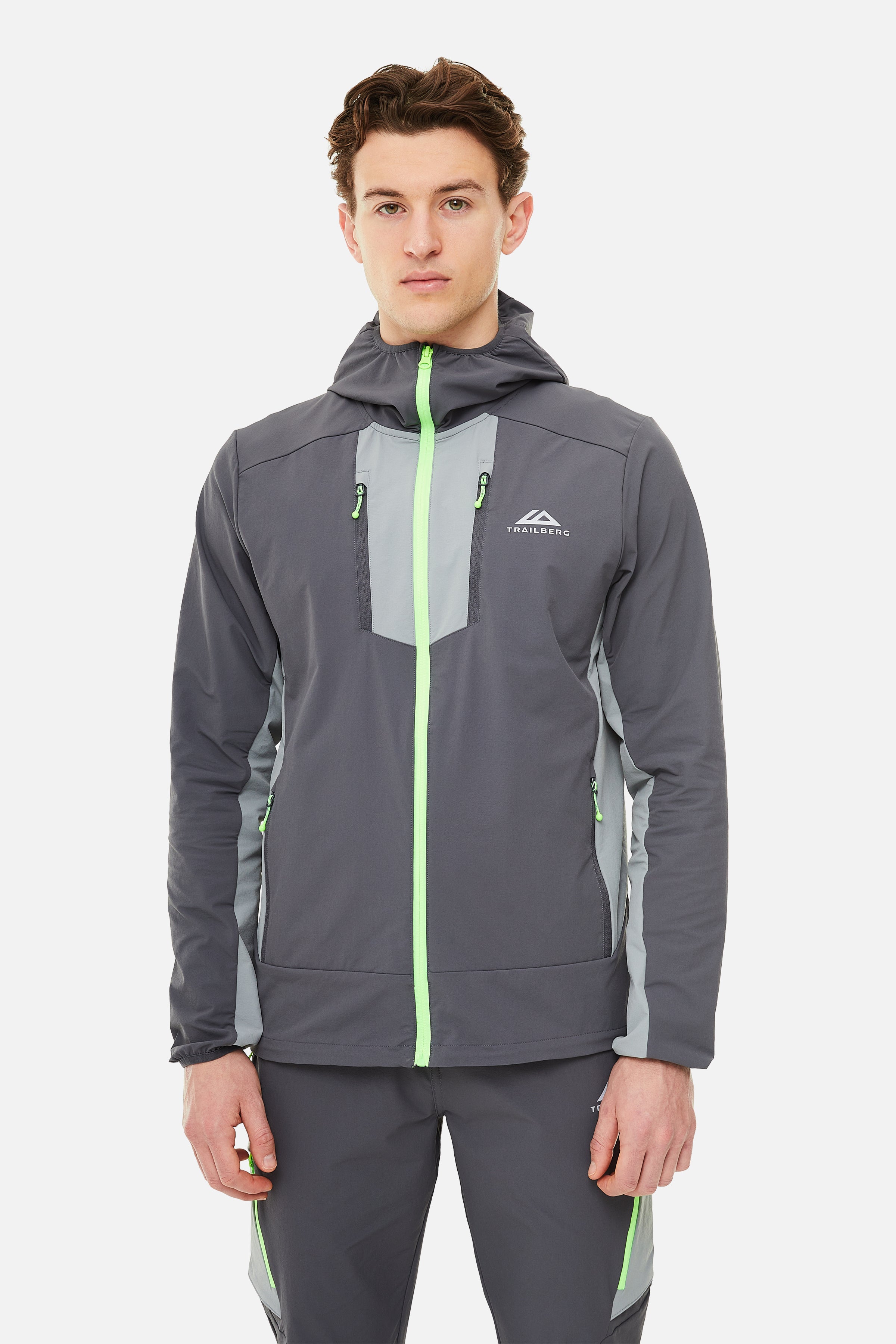 Faltenjura Hood - Iron Grey/Moon Grey