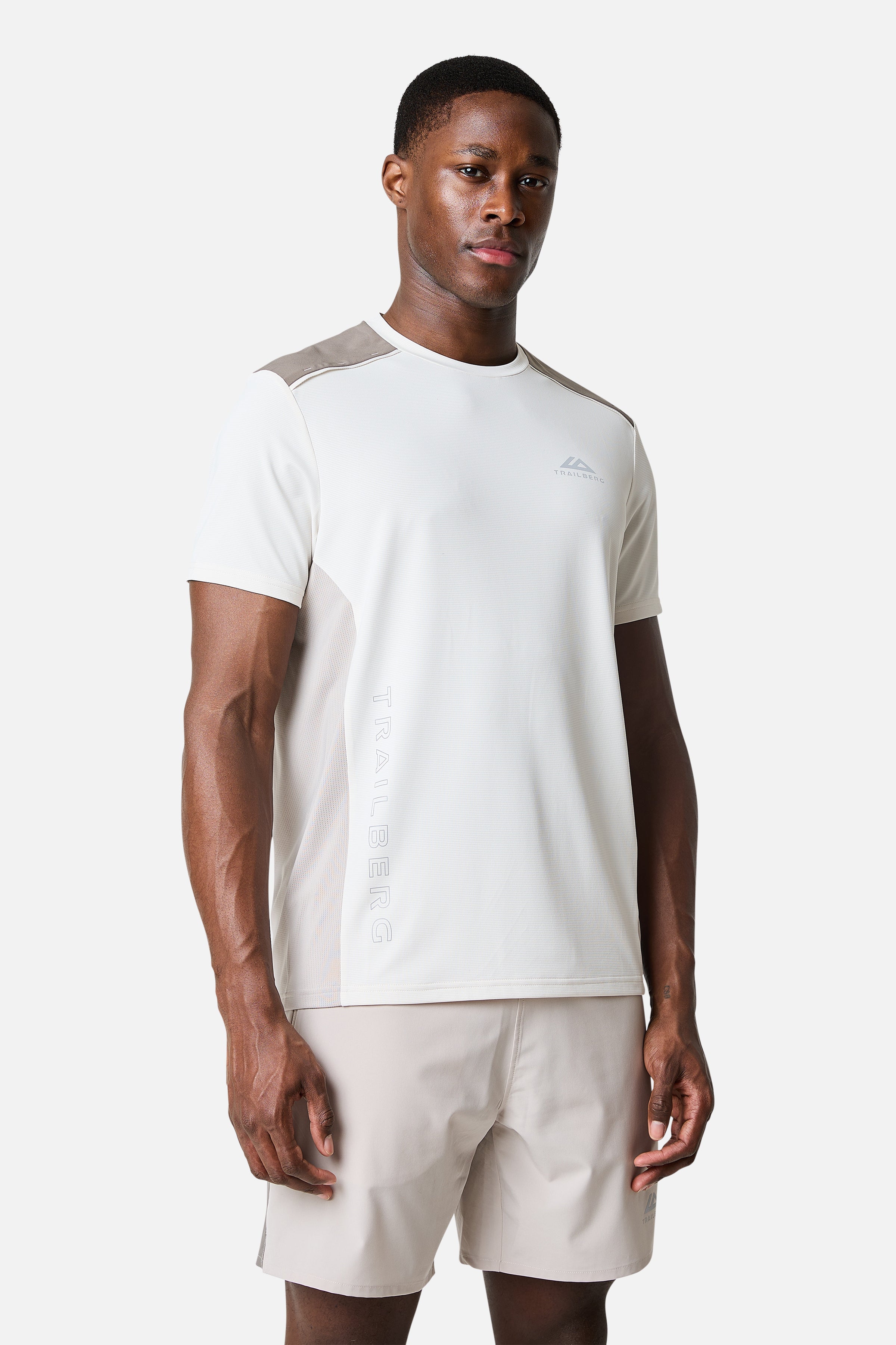 SS26 Triathlon T-shirt - Frosted Ridge/Pebble Stone/Mocha