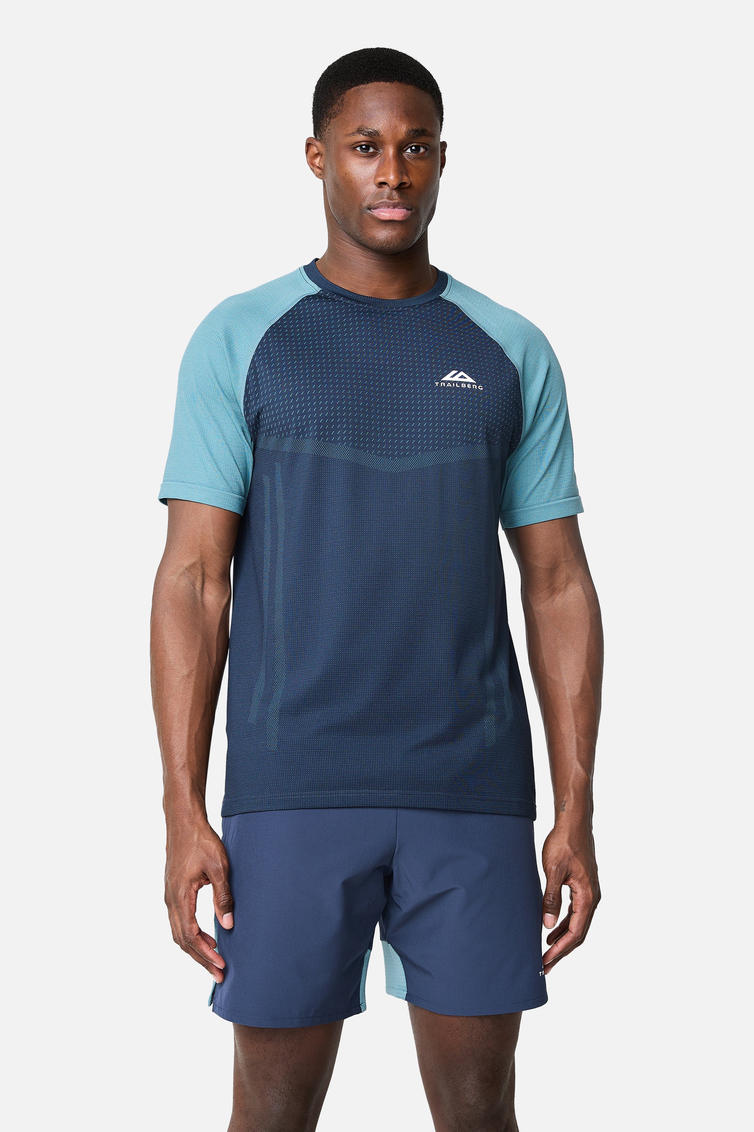 Rapid Dash Seamless Tee - Storm Blue/Polar Breeze