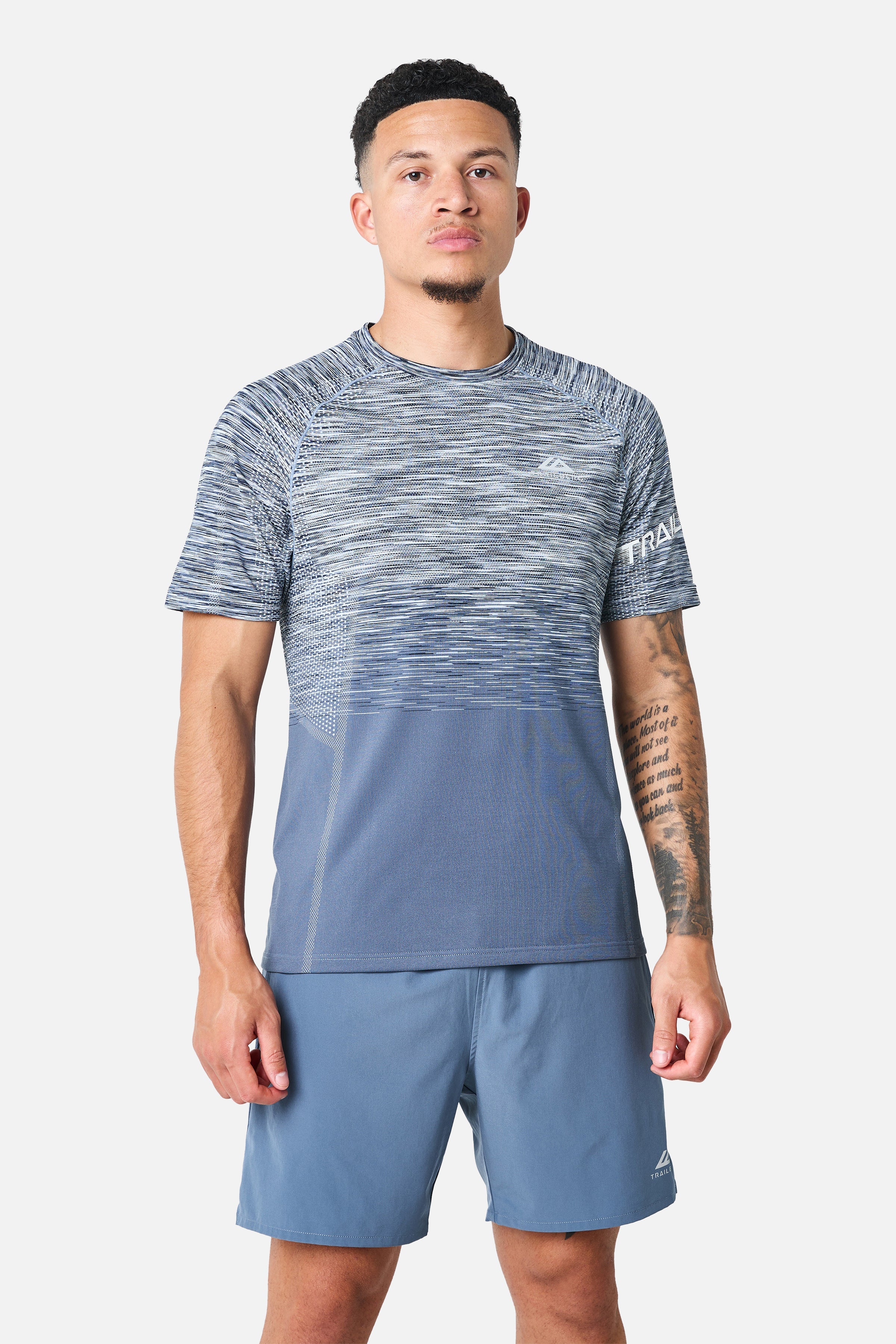 Arc Seamless T-Shirt – Breeze/Storm Blue/Skylar/White
