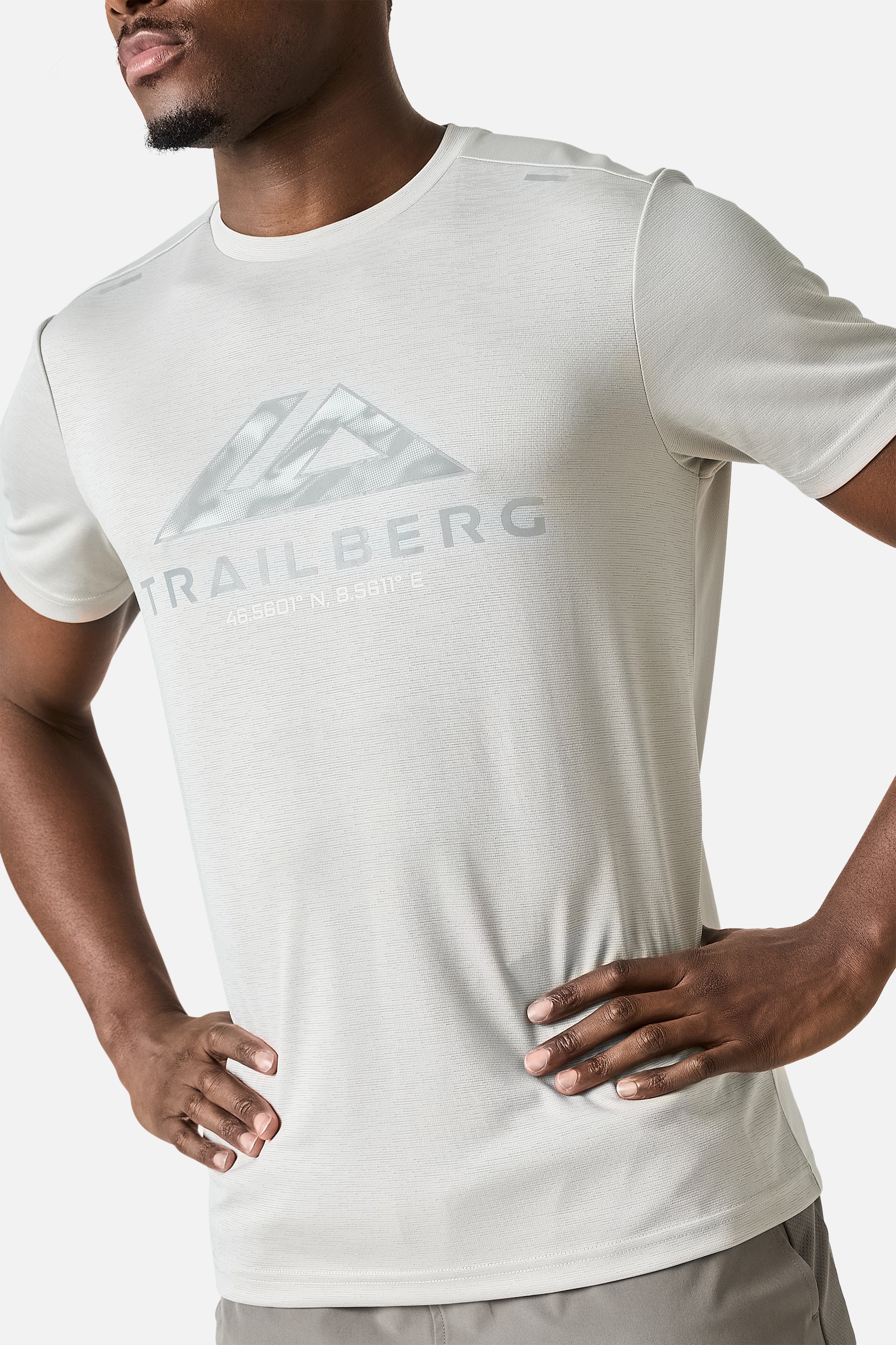 Blur Large Logo Tee - Pebblestone