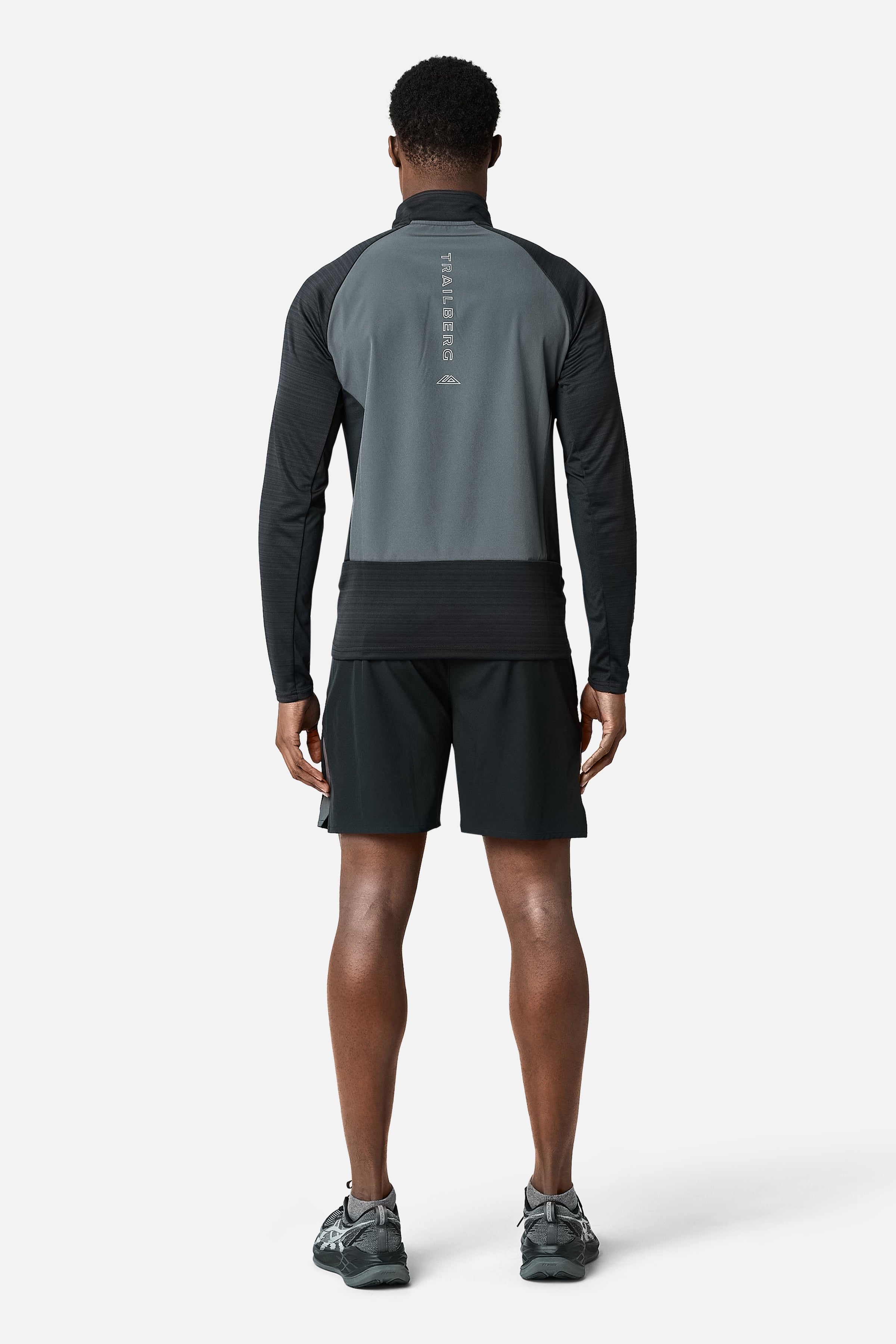 SS26 Cloud 1/4 Zip - Black/Volcano Grey