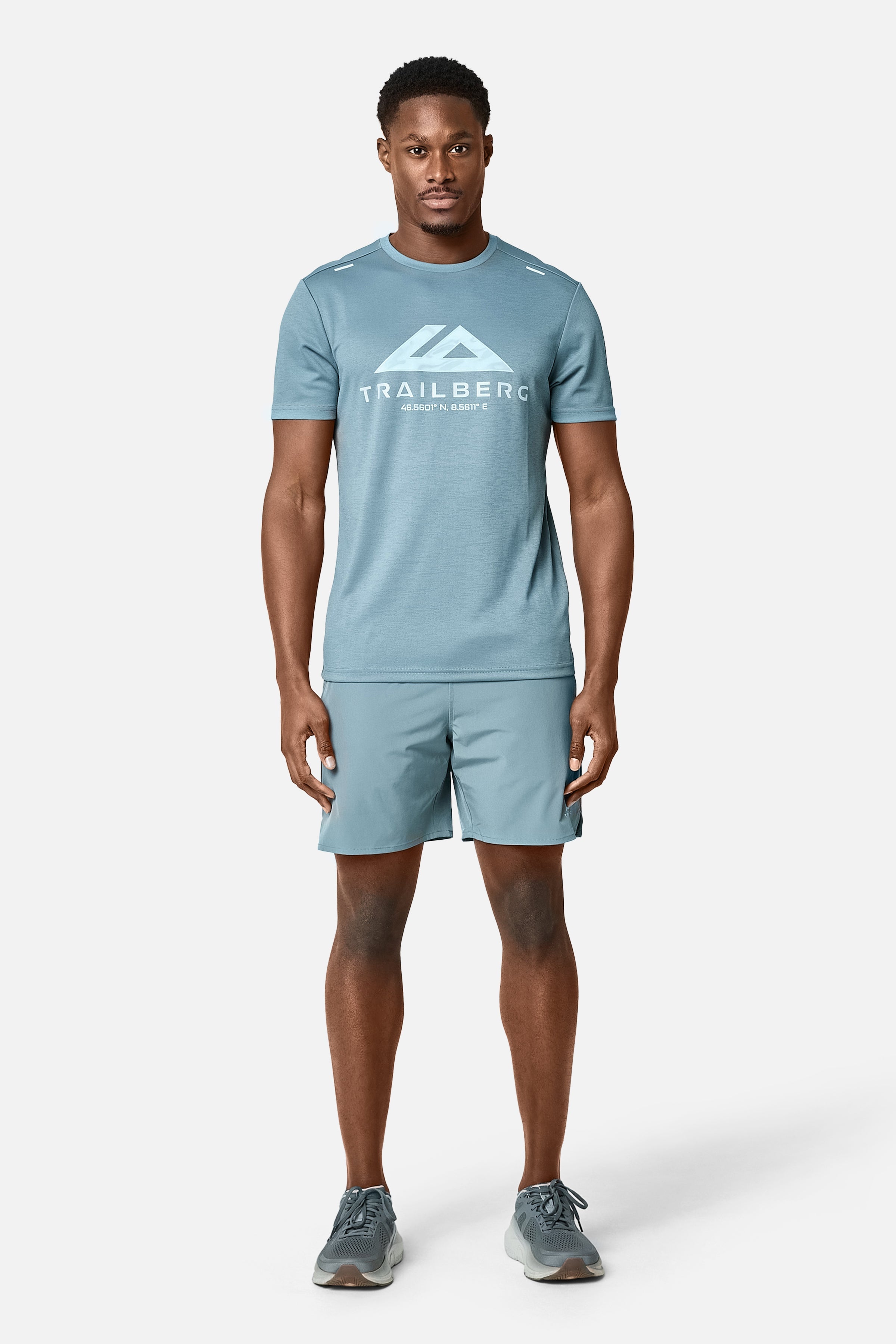 Blur Large Logo Tee - Frosted Denim