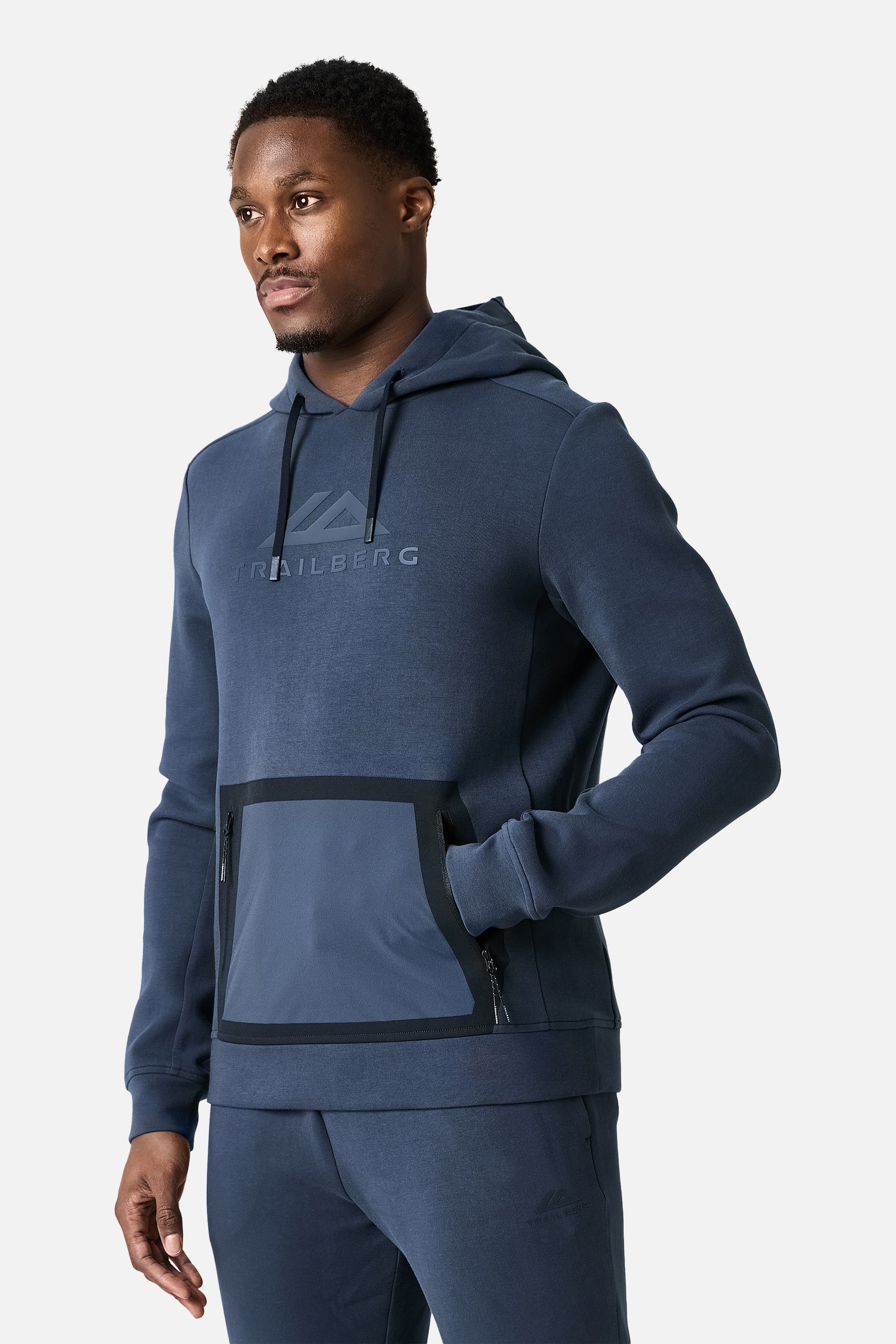 Energy Fleece Hood - Storm Blue