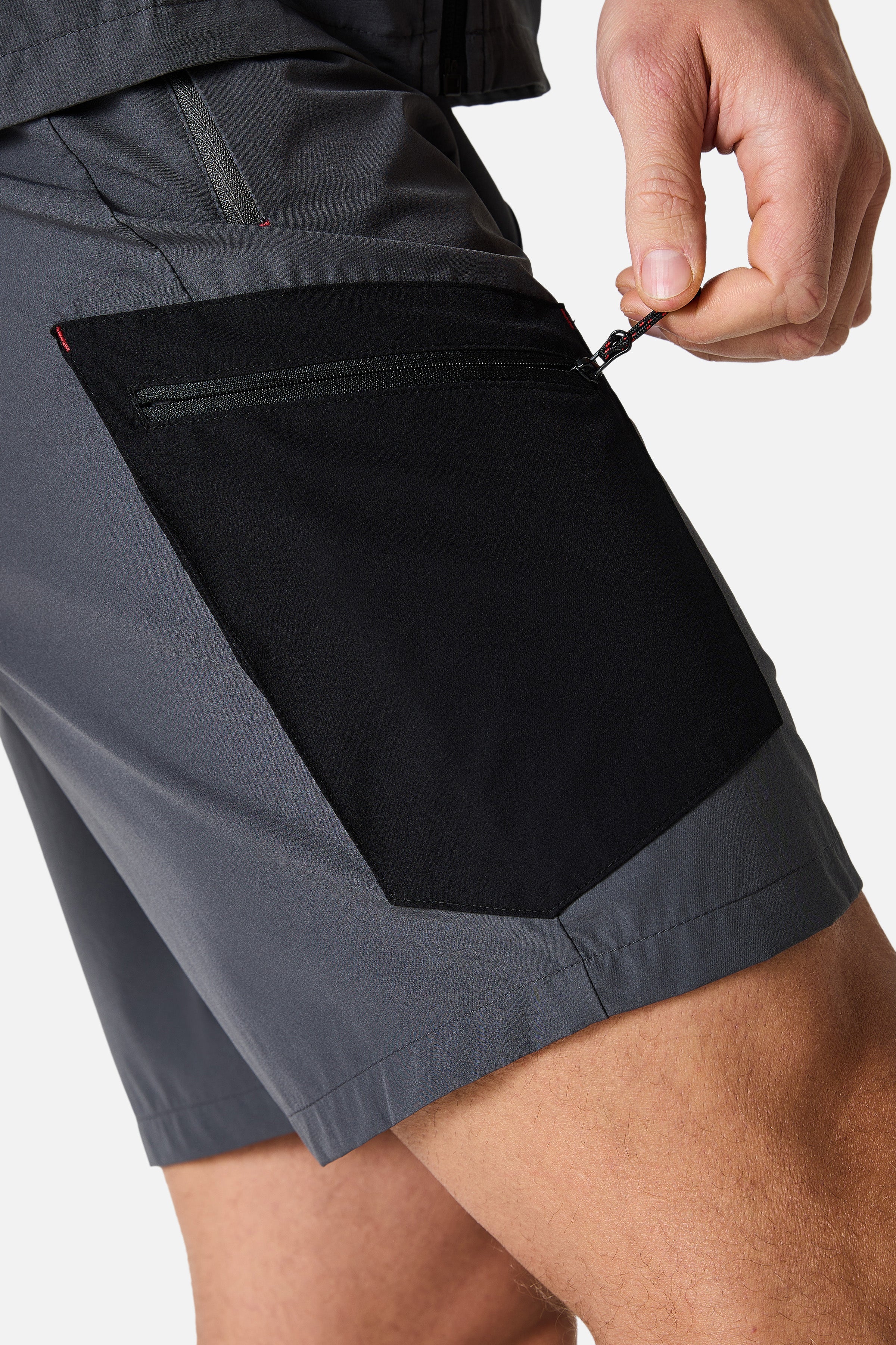 Oberland Cargo Short - Vulkangrau/Schwarz