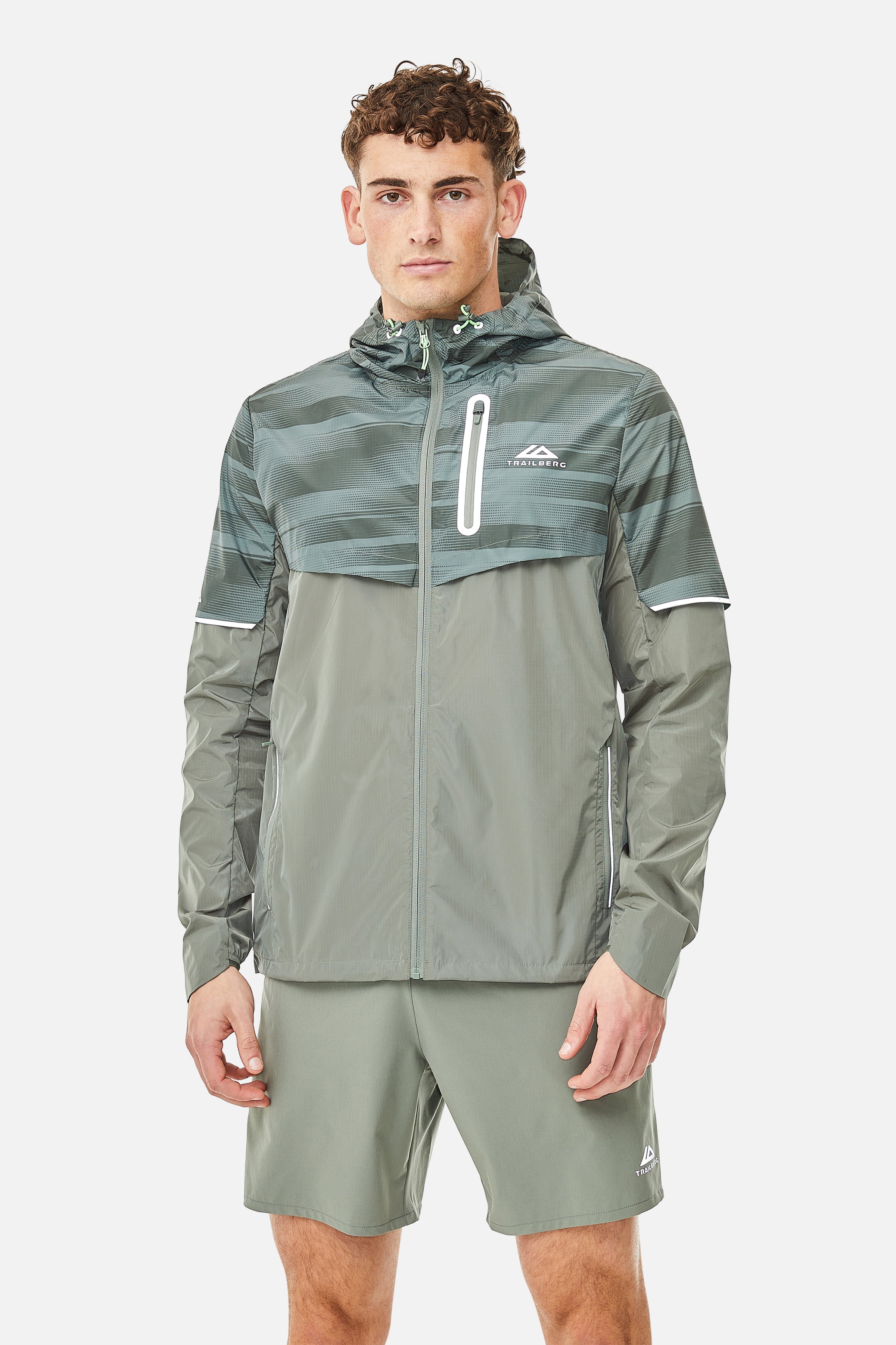 Dimension 2.0 Windbreaker - Pine Dust/Dark Fern