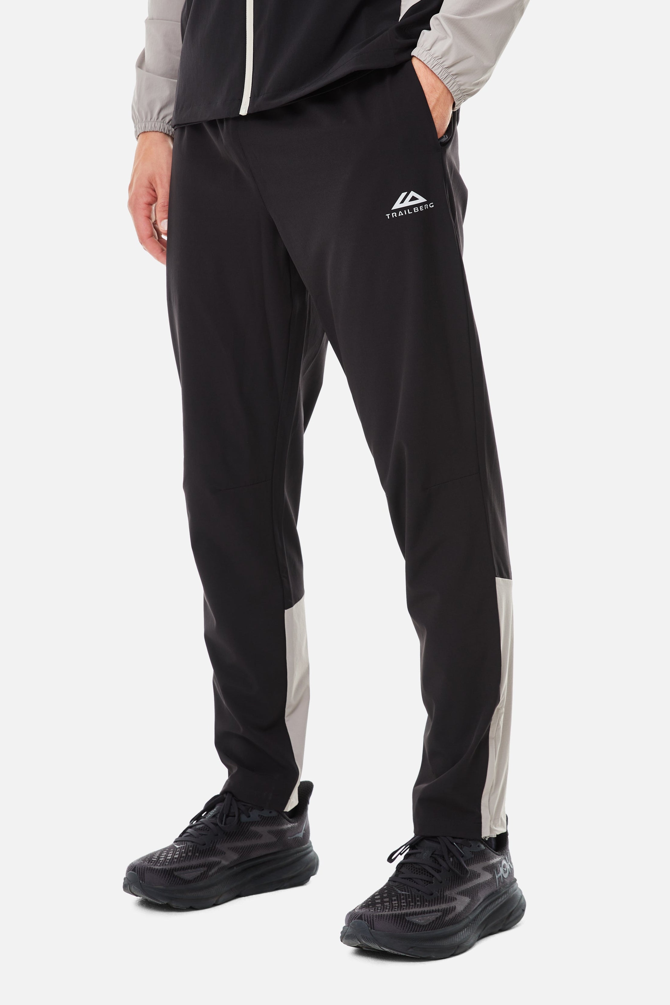 Focus Pant - Black/Pale Taupe