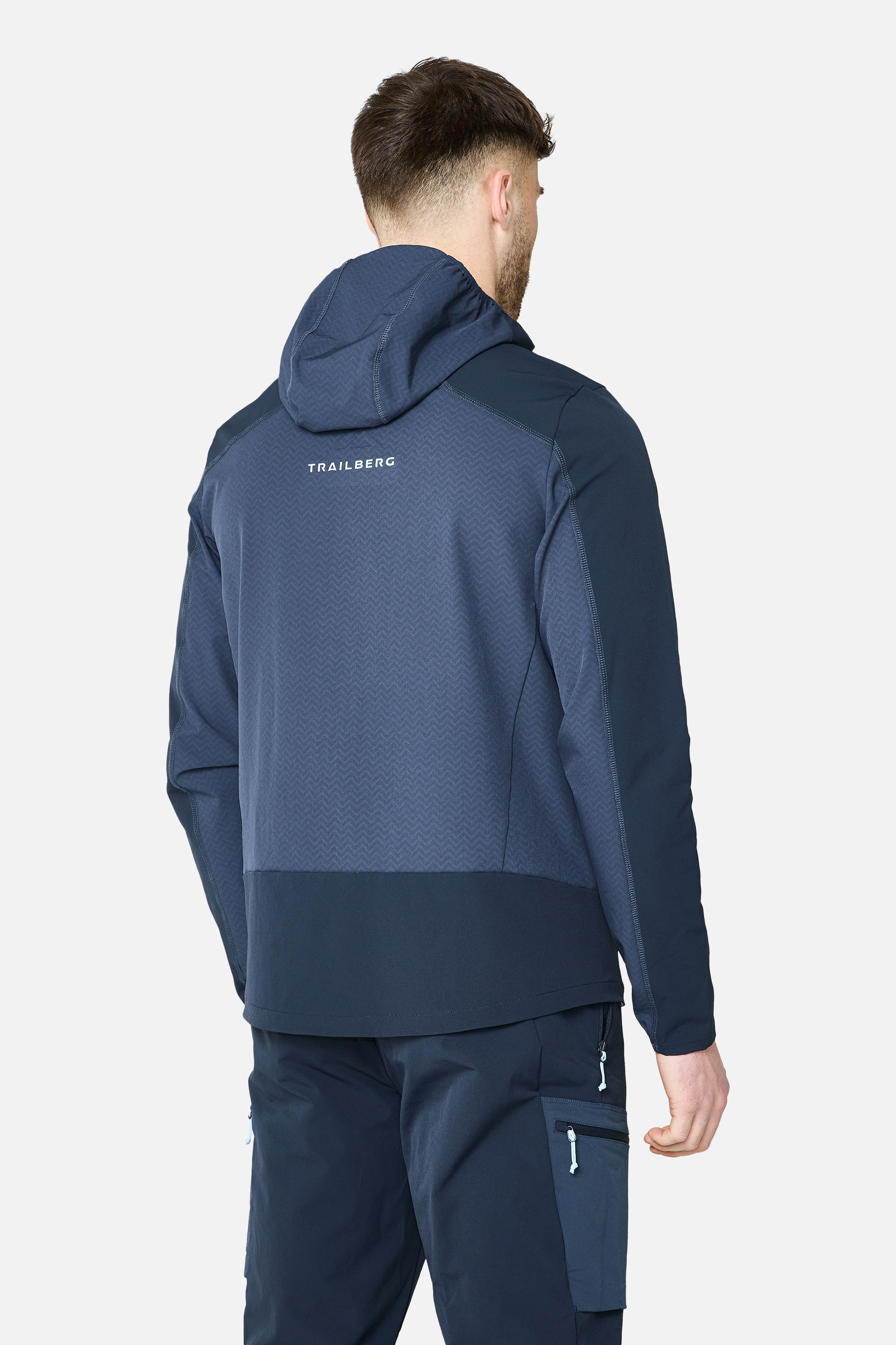 Caldera Gridded Fleece Tracksuit - Storm Blue/Deep Ocean