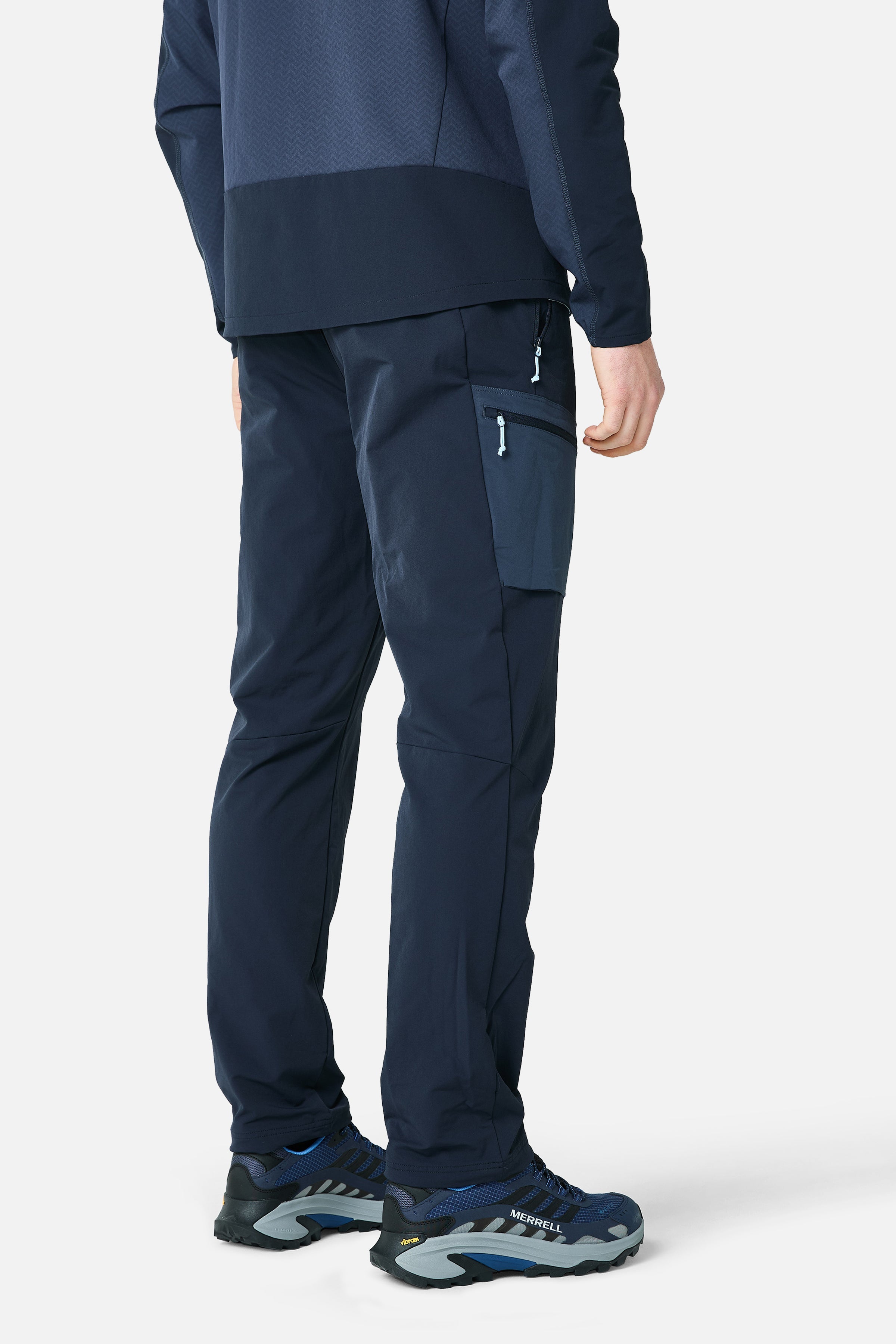 Caldera Gridded Fleece Tracksuit - Storm Blue/Deep Ocean