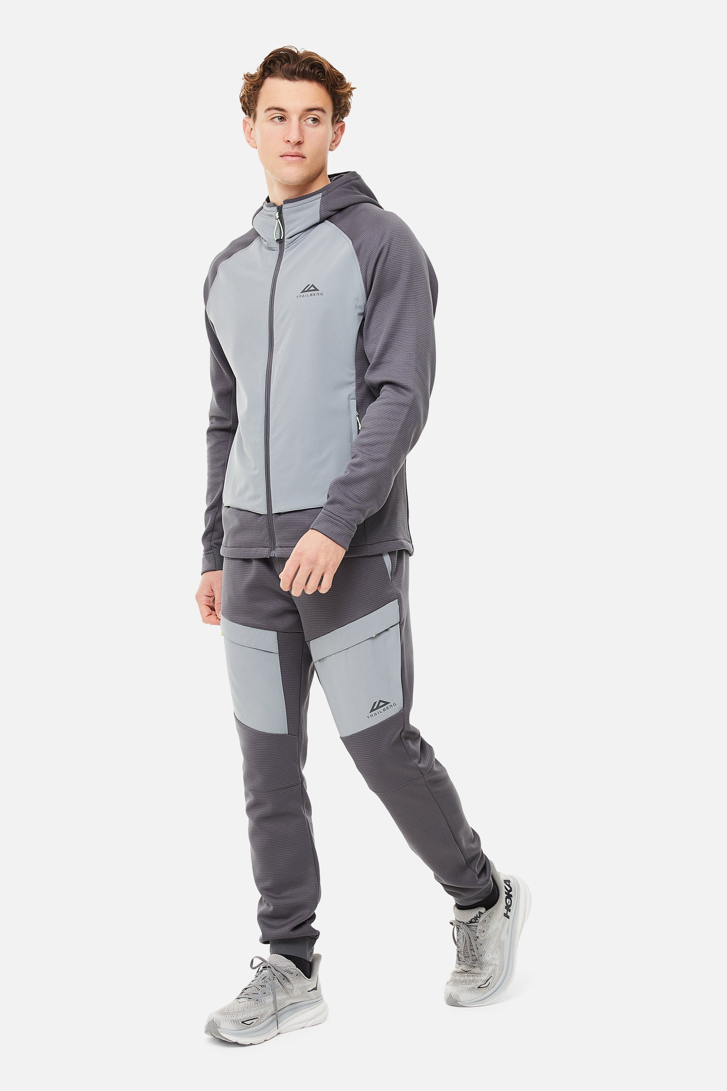 Glacier Fleece Tracksuit - Charcoal/Grey