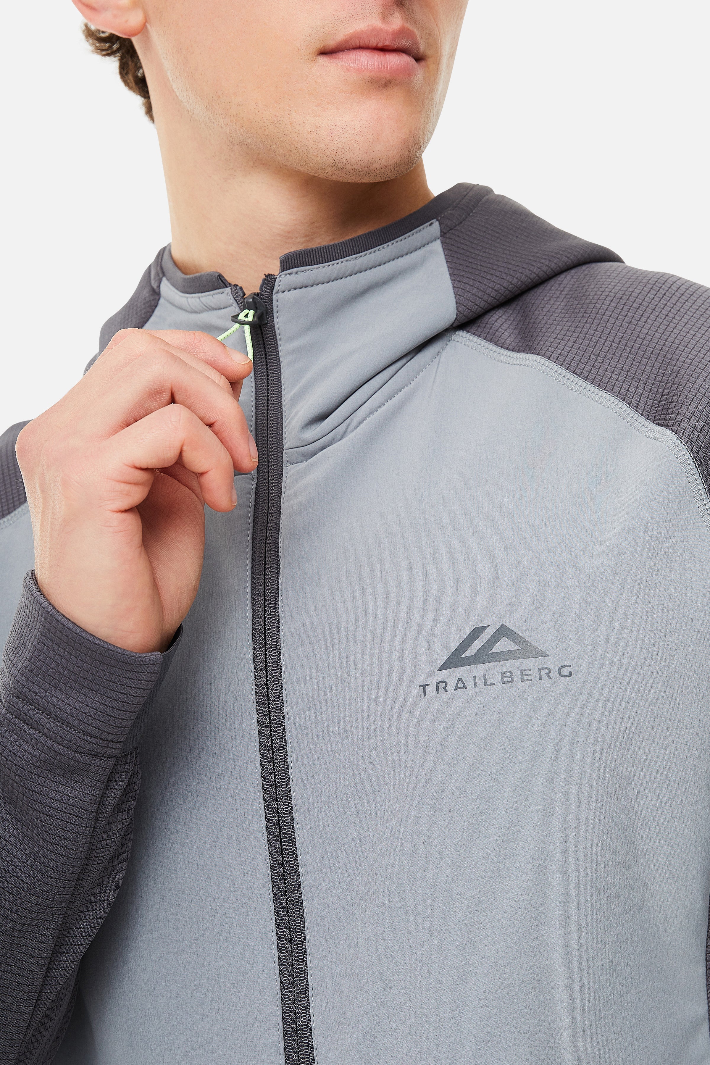 Glacier Fleece Hood - Charcoal/Grey