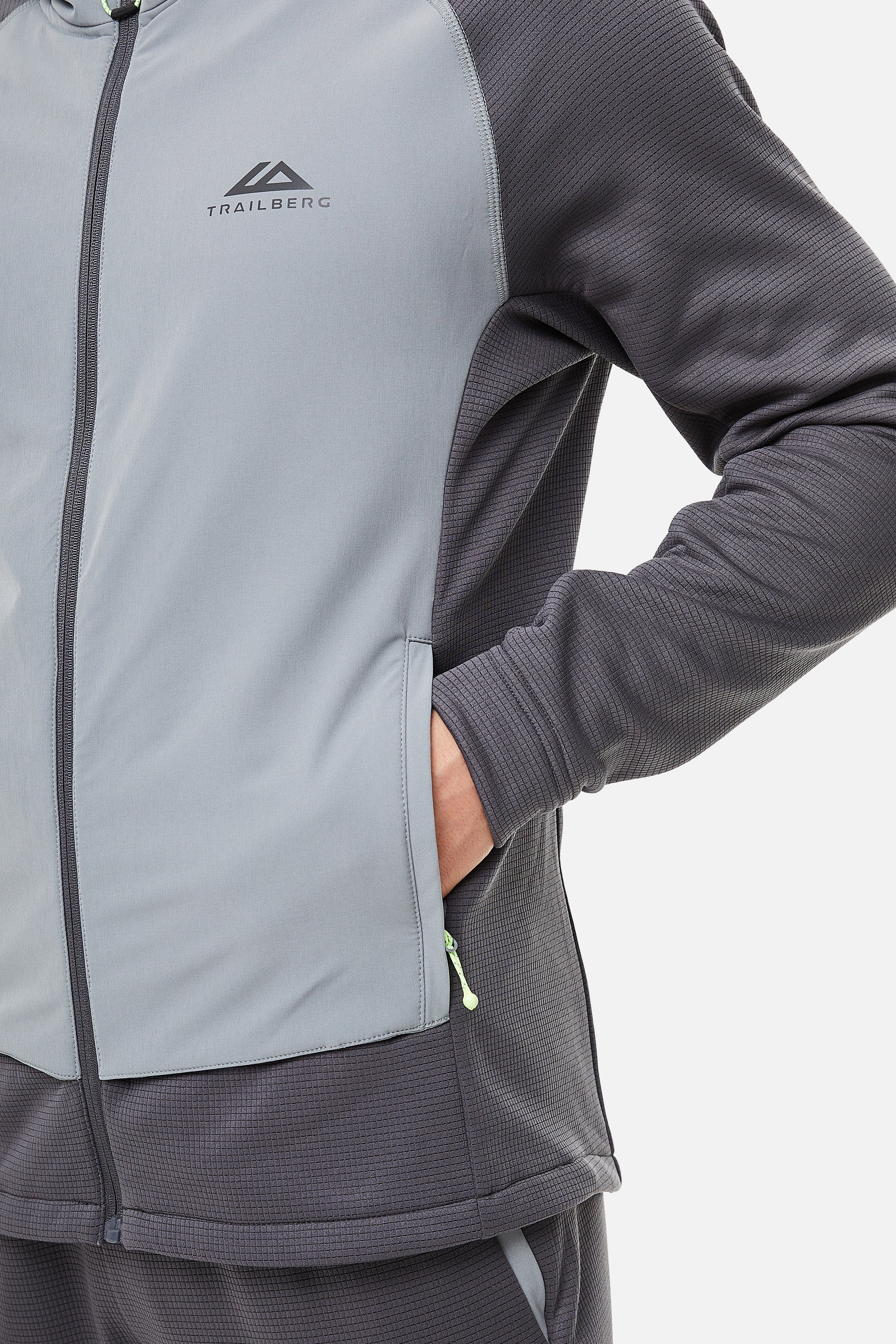 Glacier Fleece Tracksuit - Charcoal/Grey