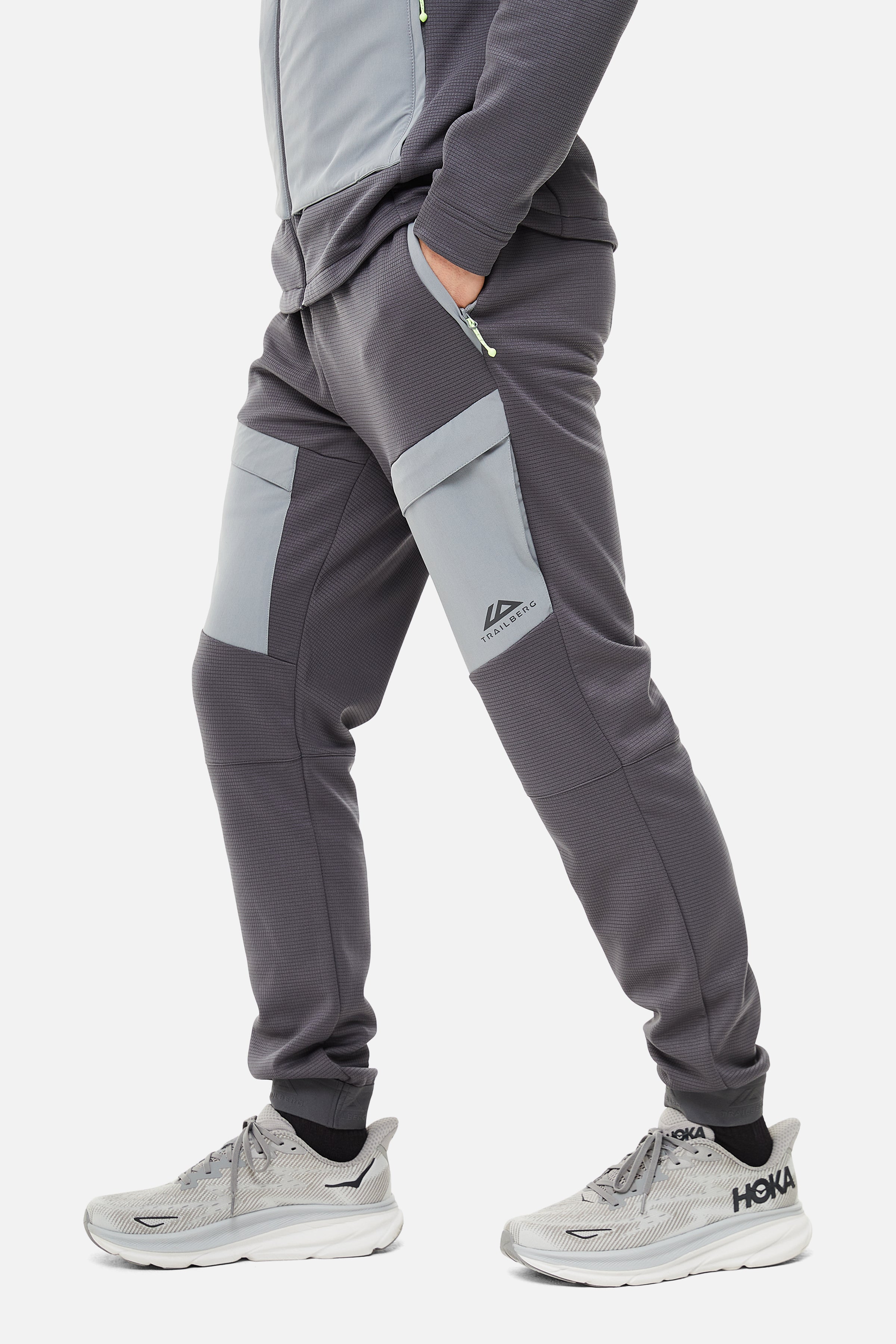 Glacier Fleece Tracksuit - Charcoal/Grey
