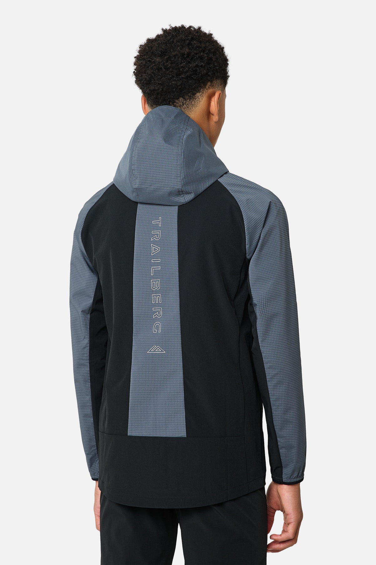 Boys Rapid Grid 2.0 Windbreaker - Black/Graphite Grey