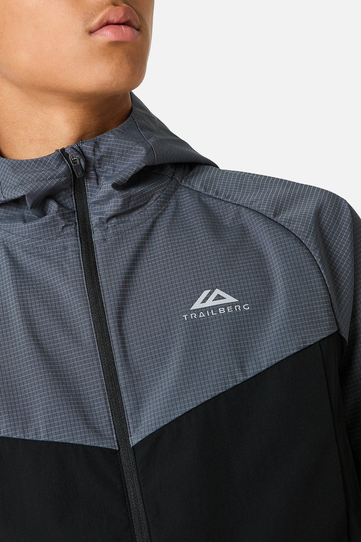 Boys Rapid Grid 2.0 Windbreaker - Black/Graphite Grey