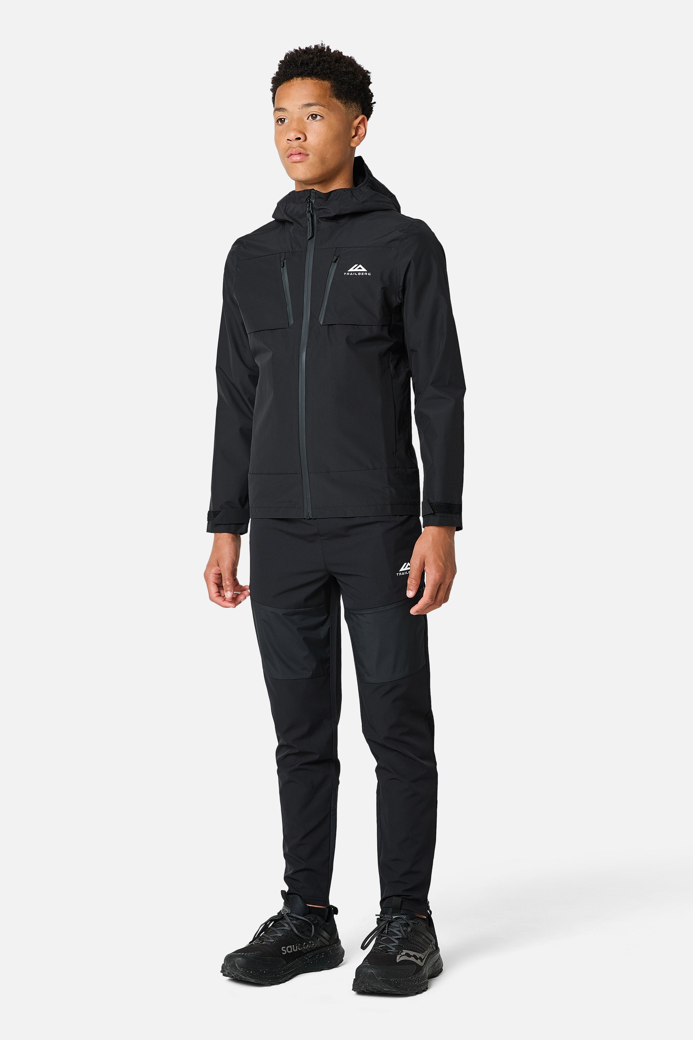 Boys Windcrest Weatherproof Jacket - Black