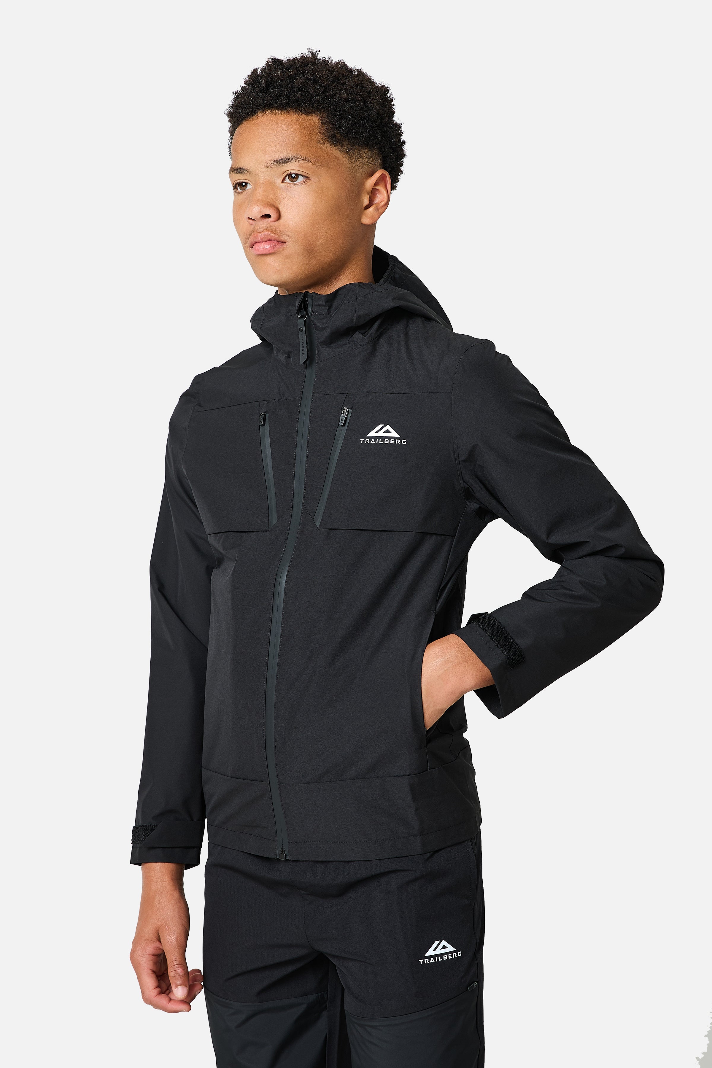 Boys Windcrest Weatherproof Jacket - Black