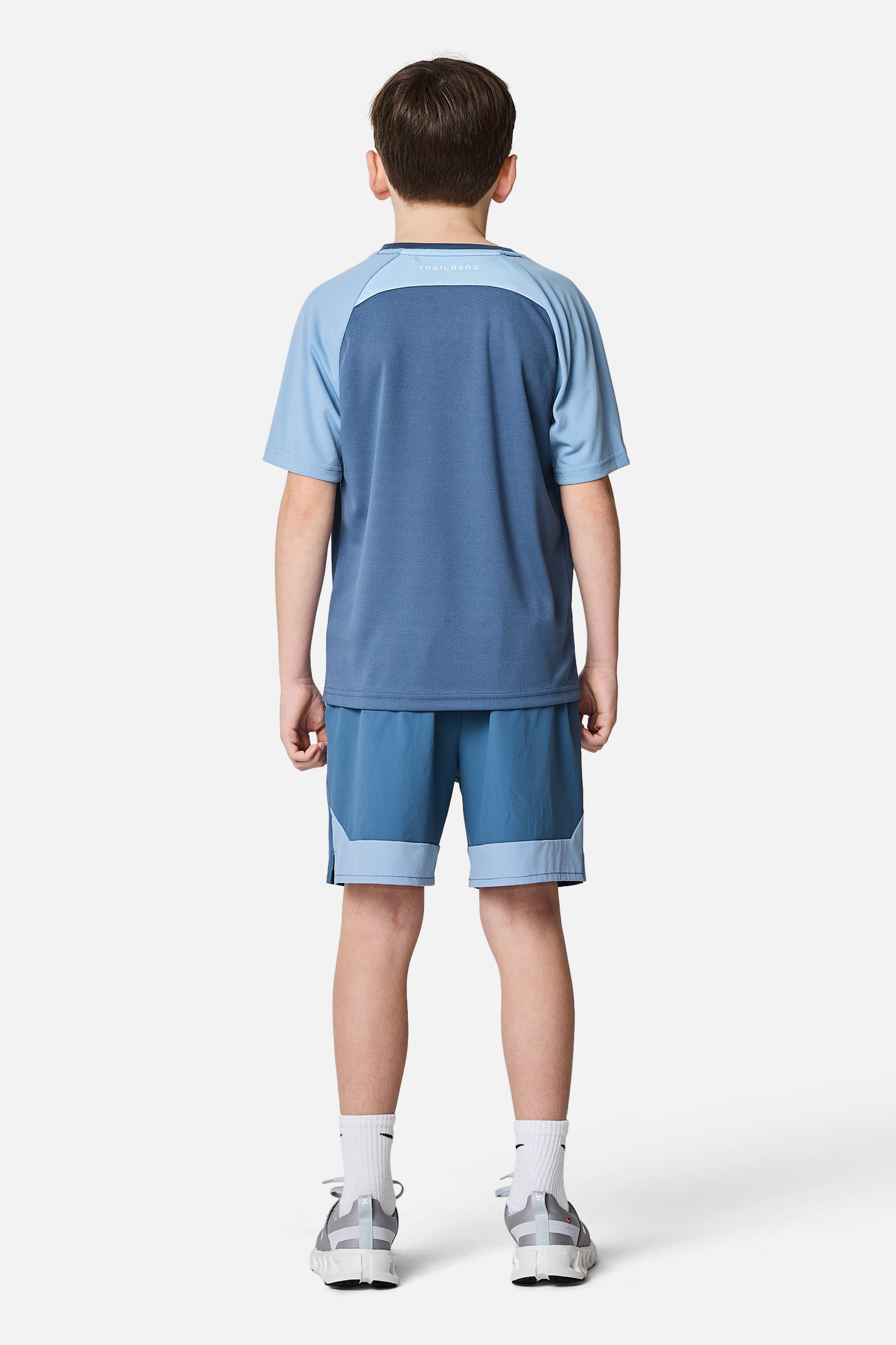 Boys Triathlon 3.0 Tee - Breeze / Washed Indigo