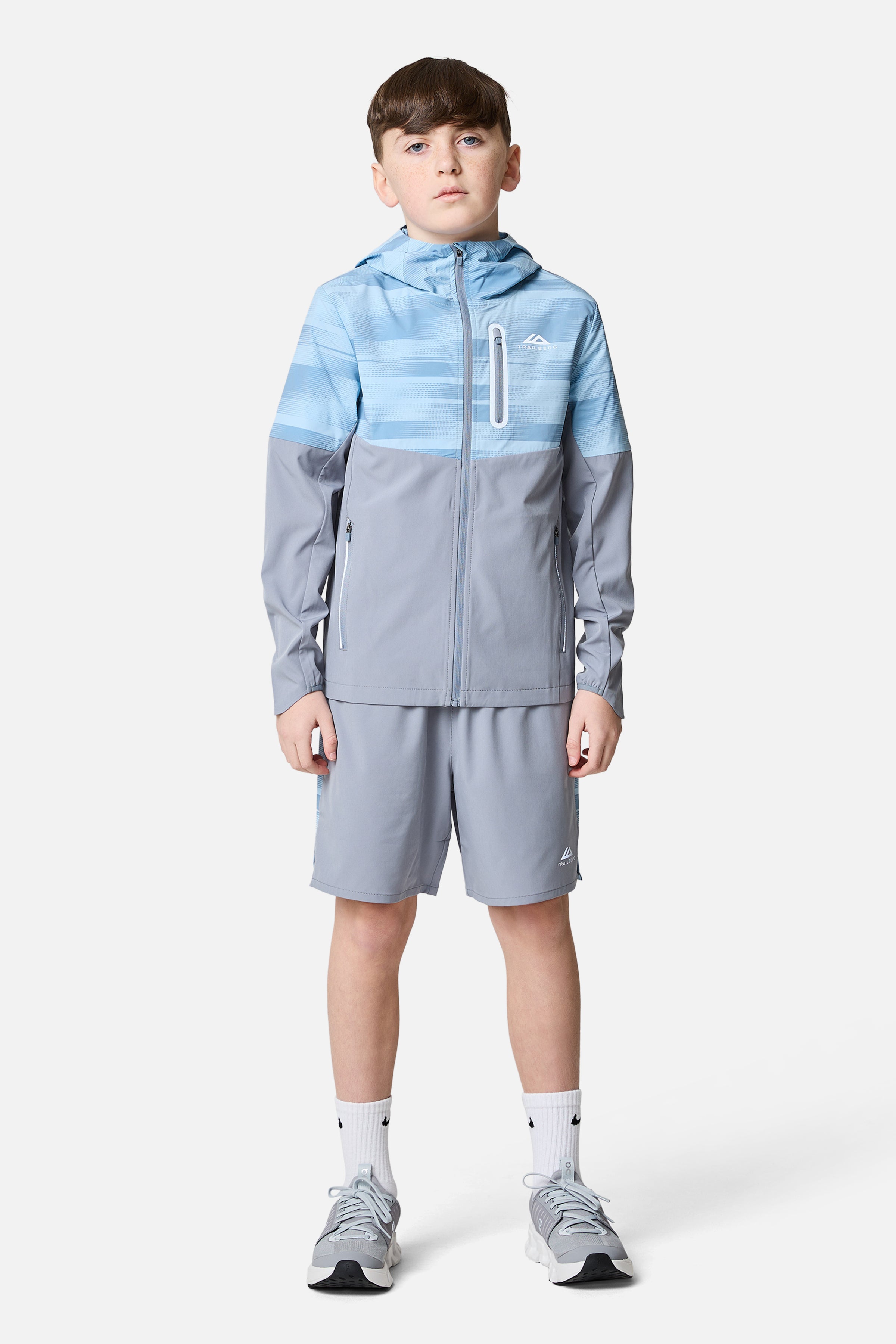 Jungen Windbreaker – Cloud Haze/Dove Blue/Washed Indigo