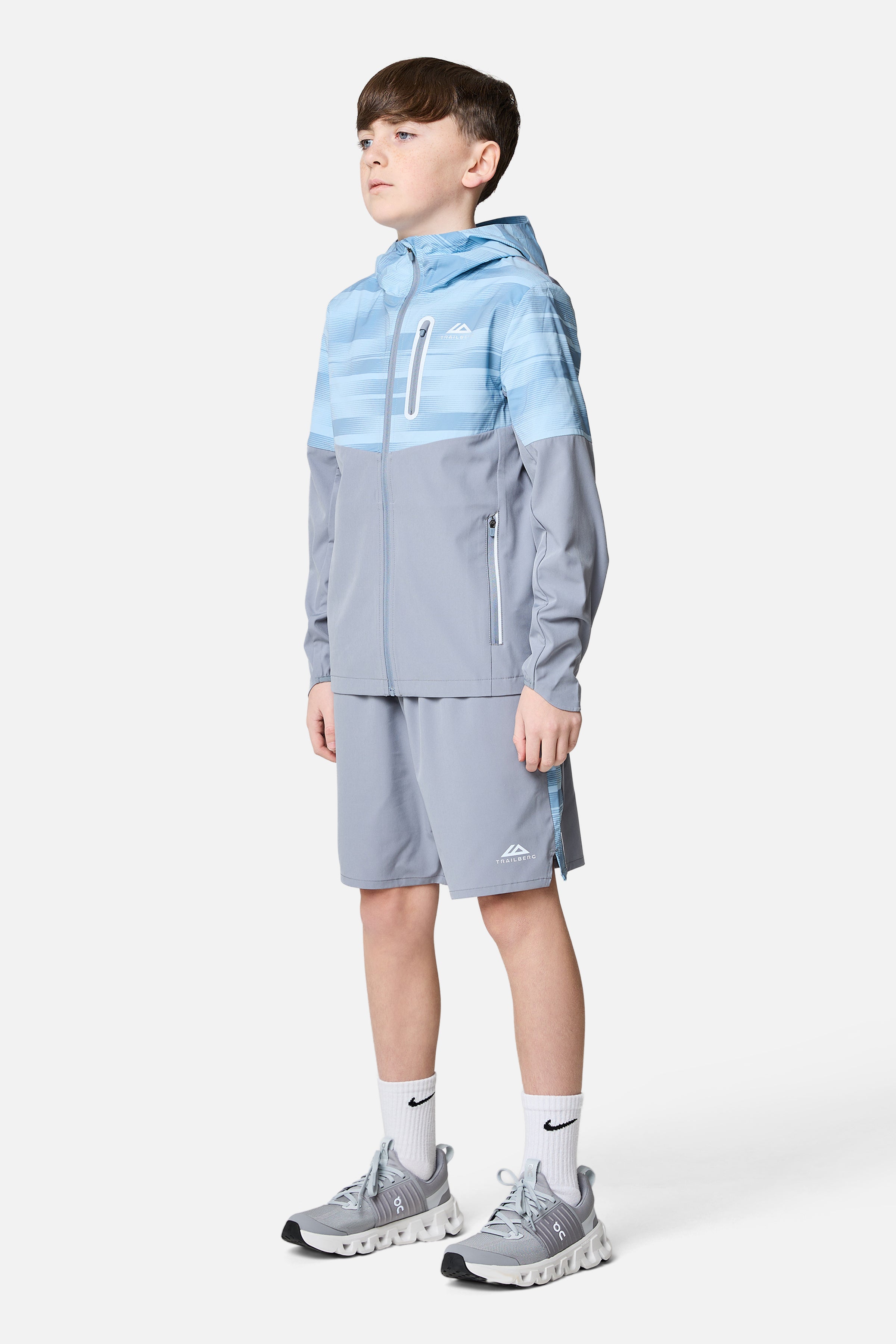 Jungen Windbreaker – Cloud Haze/Dove Blue/Washed Indigo