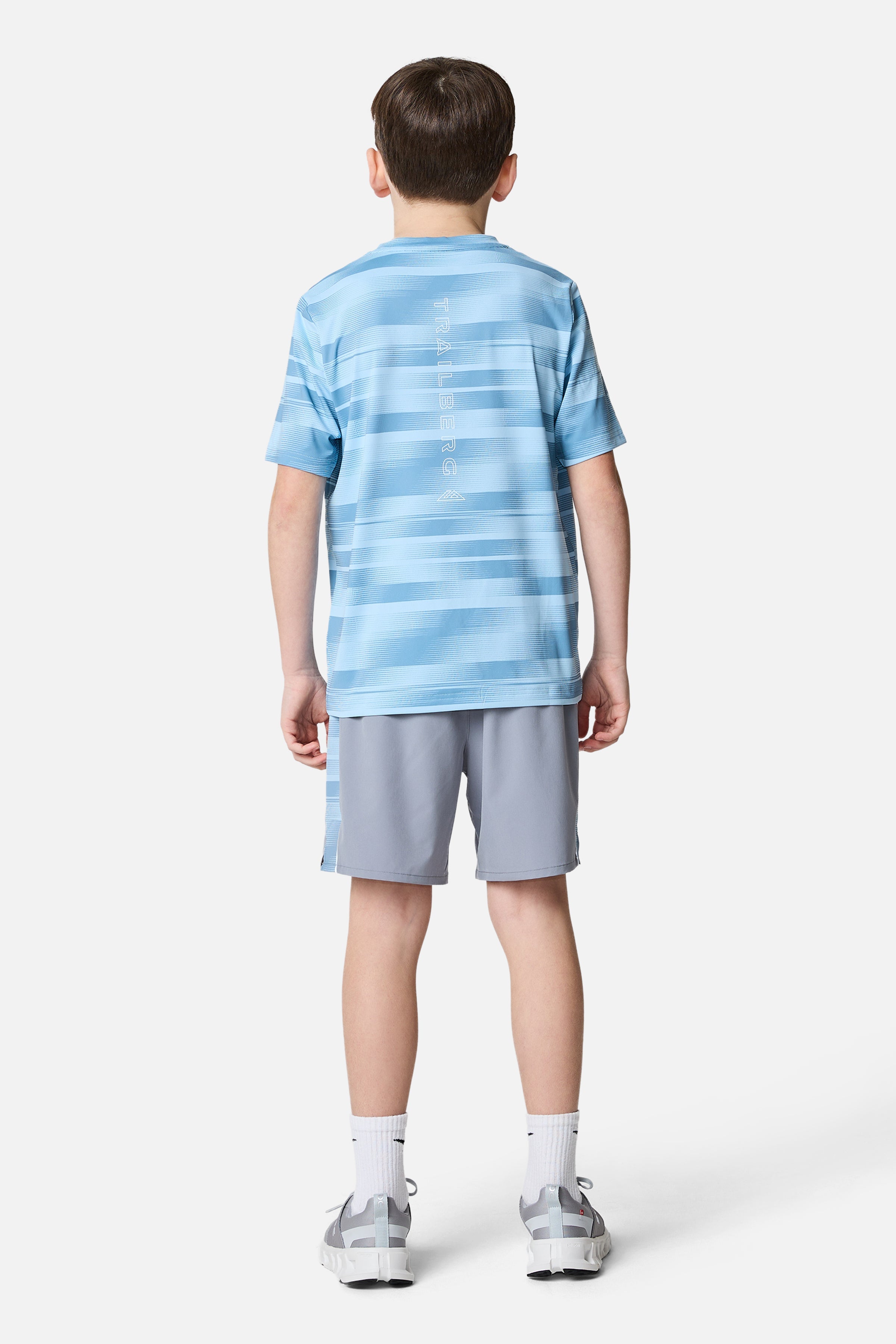 Jungen-T-Shirt "Dimension" – Taubenblau / Washed Indigo
