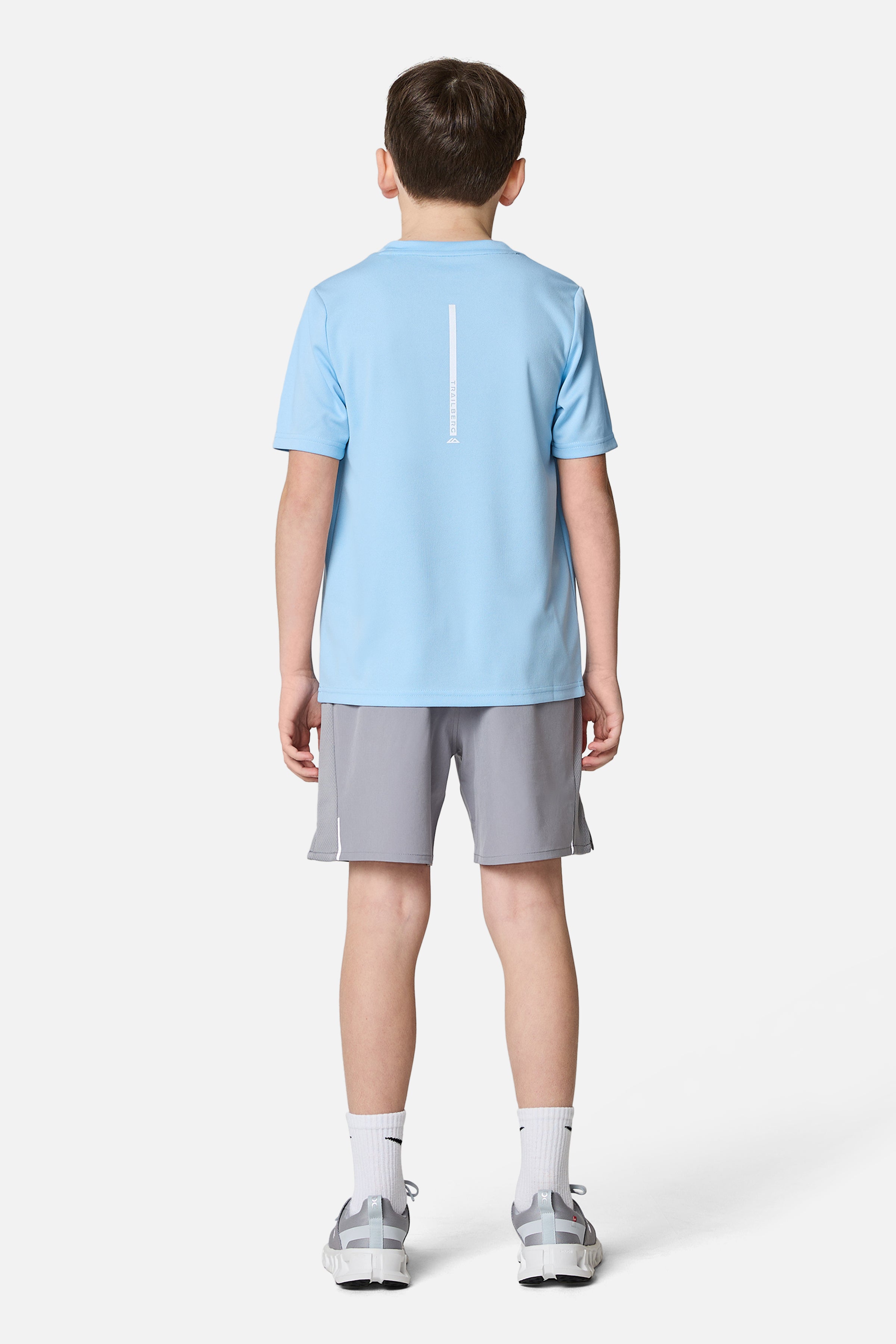 Jungen Intervall T-Shirt - Taubenblau