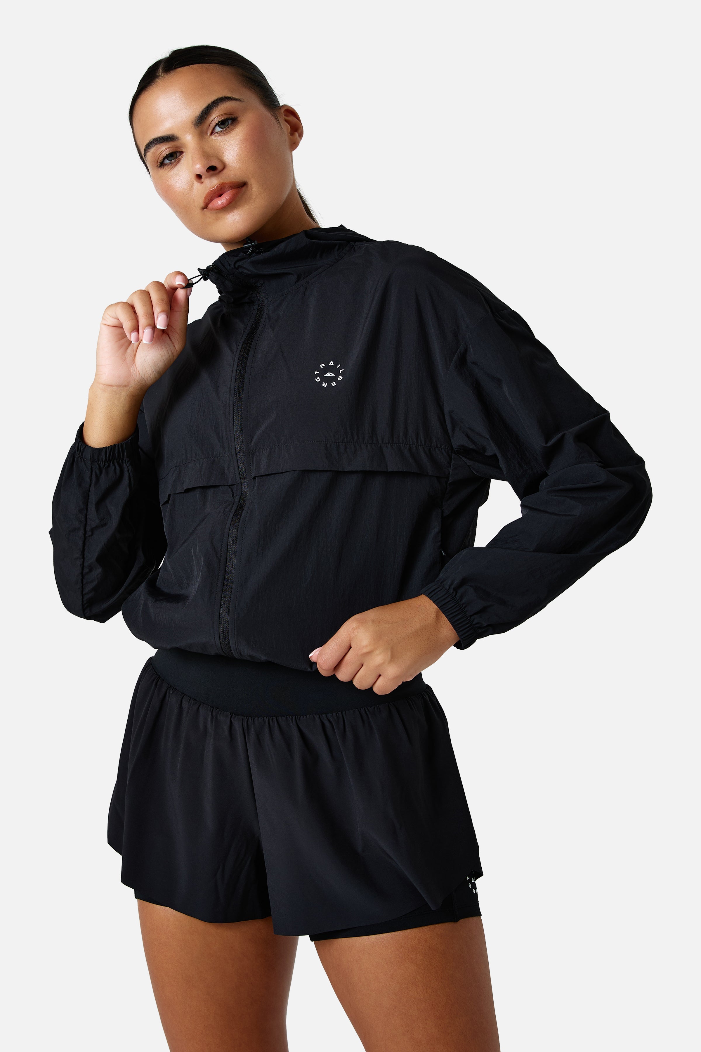 Womens Endura Running Windbreaker - Black