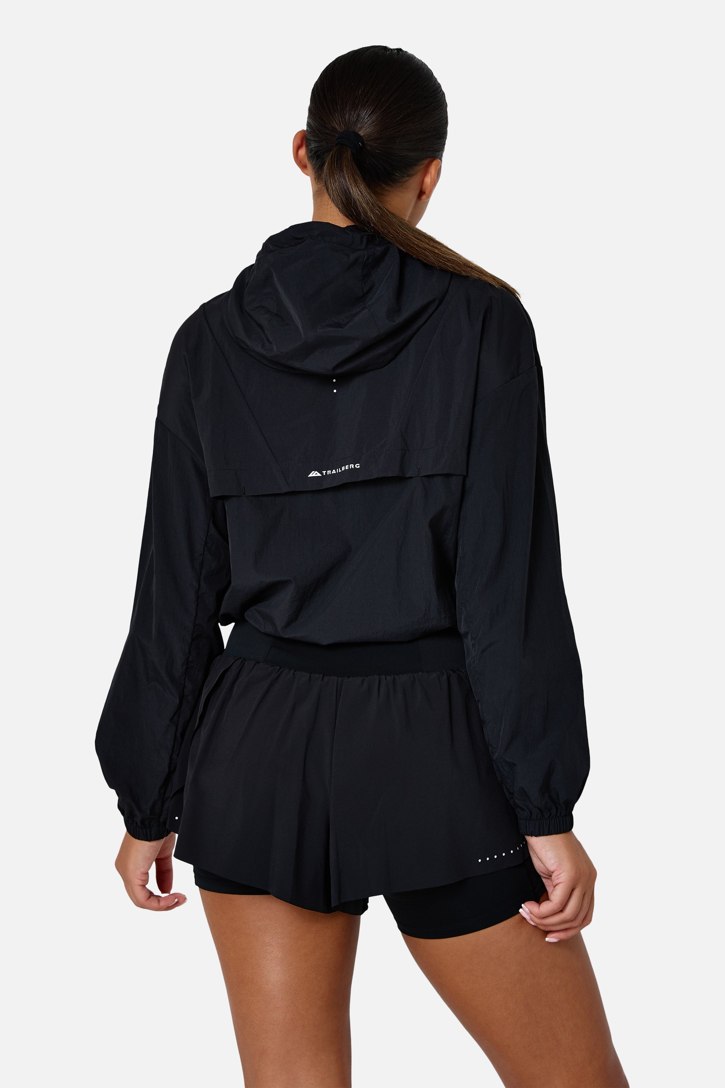 Womens Endura Running Windbreaker - Black