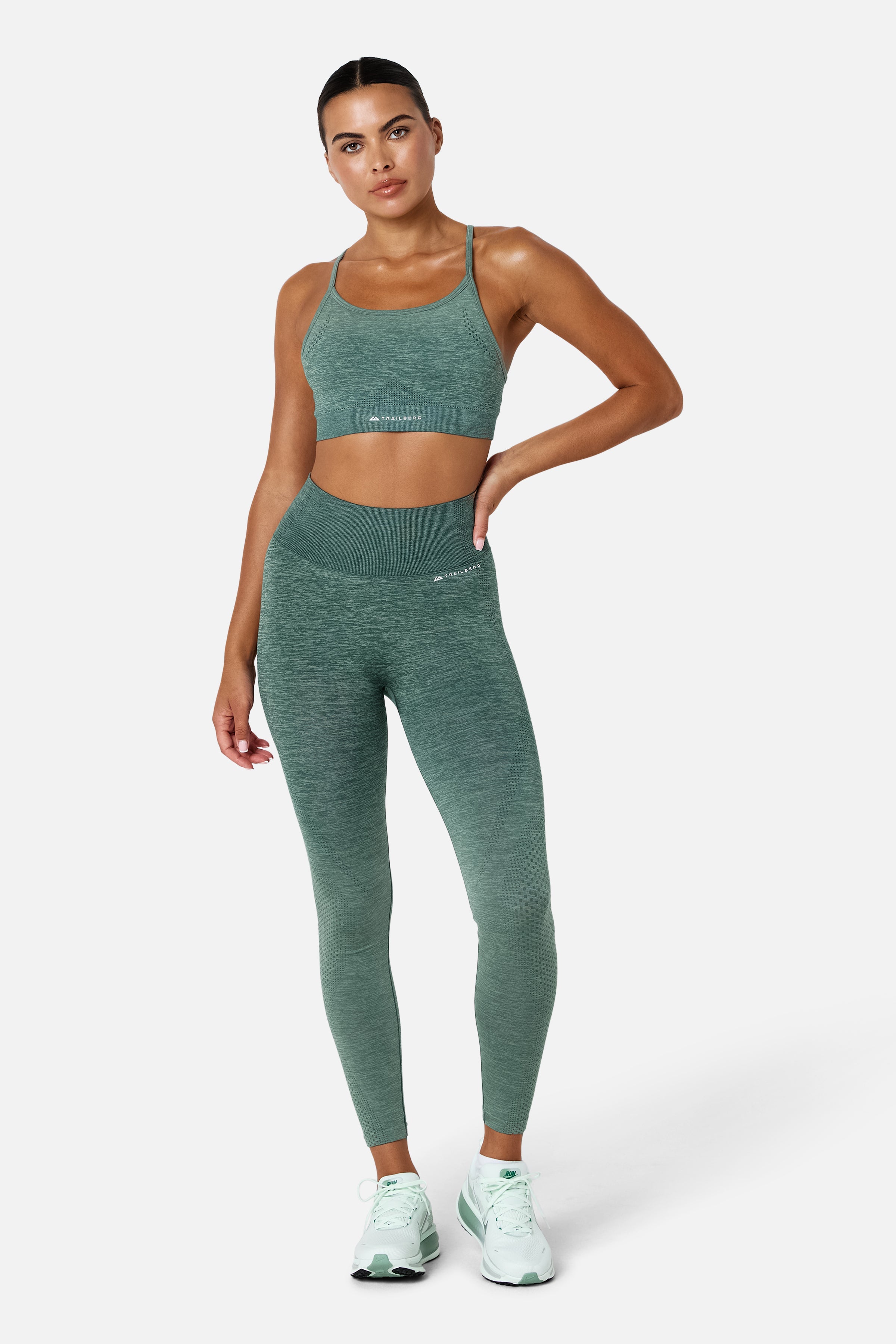 Womens Evocurve Seamless Legging - Aloe Frost