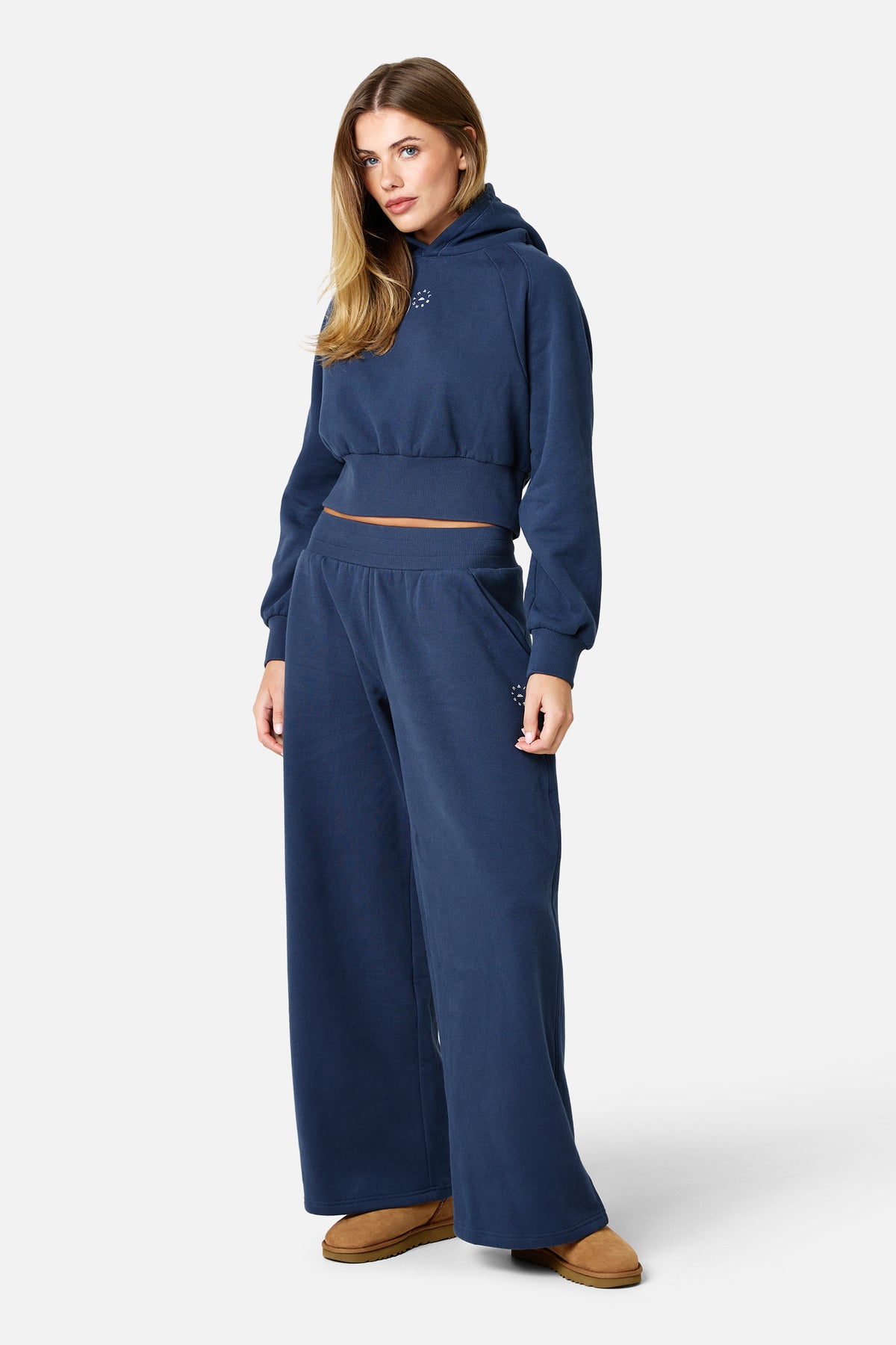 Womens Sculpt Fleece Tracksuit - Storm Blue