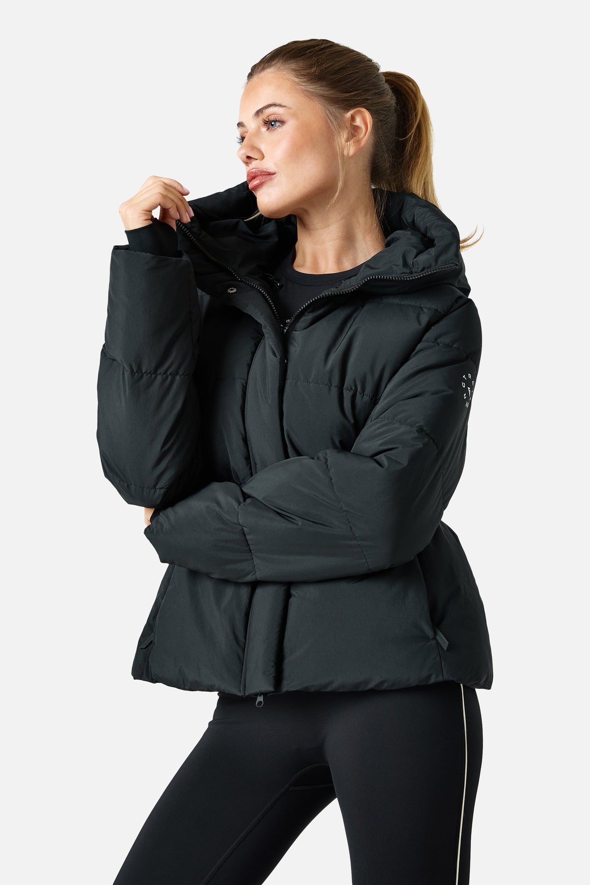 Womens Motion Cinched Jacket - Black