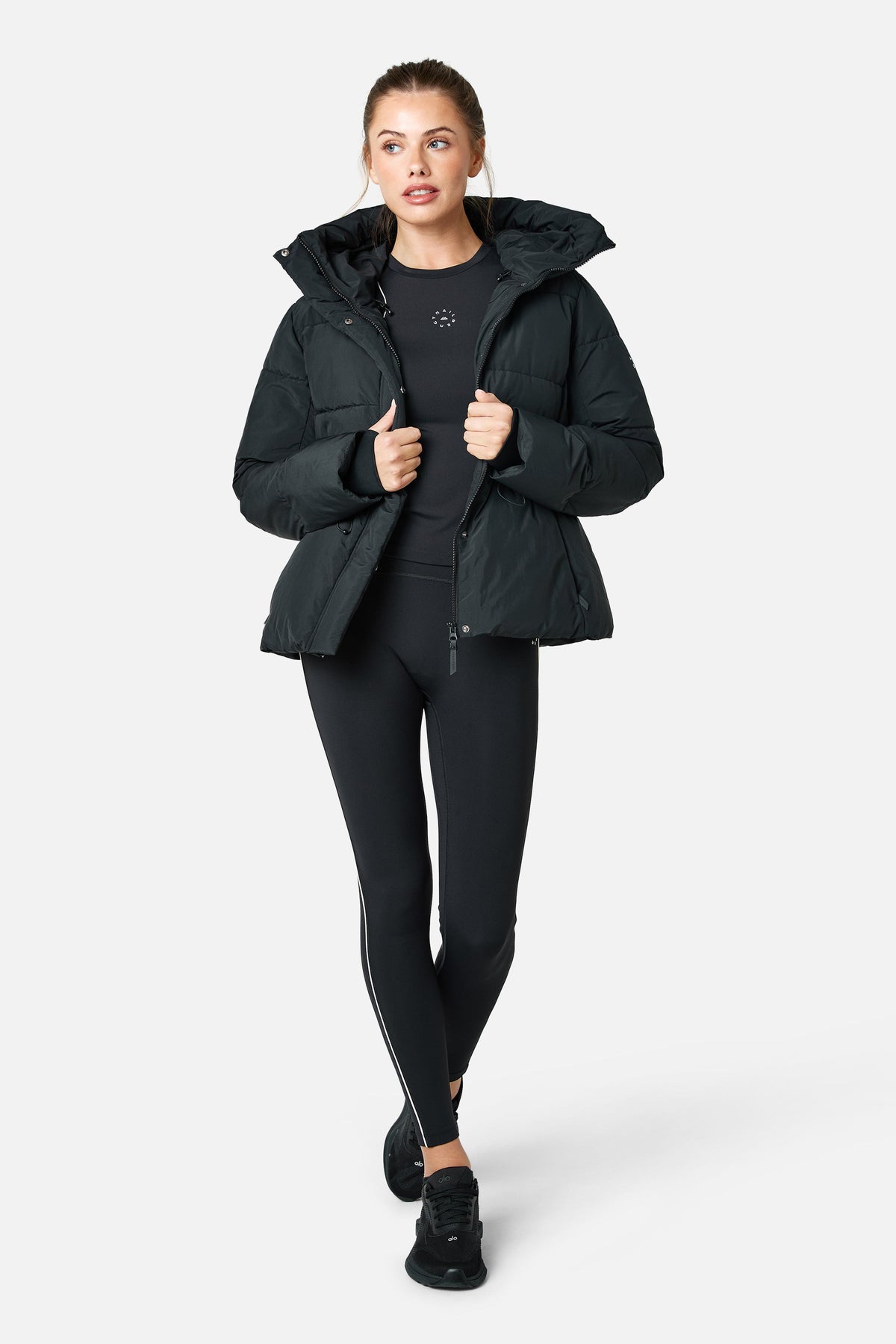 Womens Motion Cinched Jacket - Black