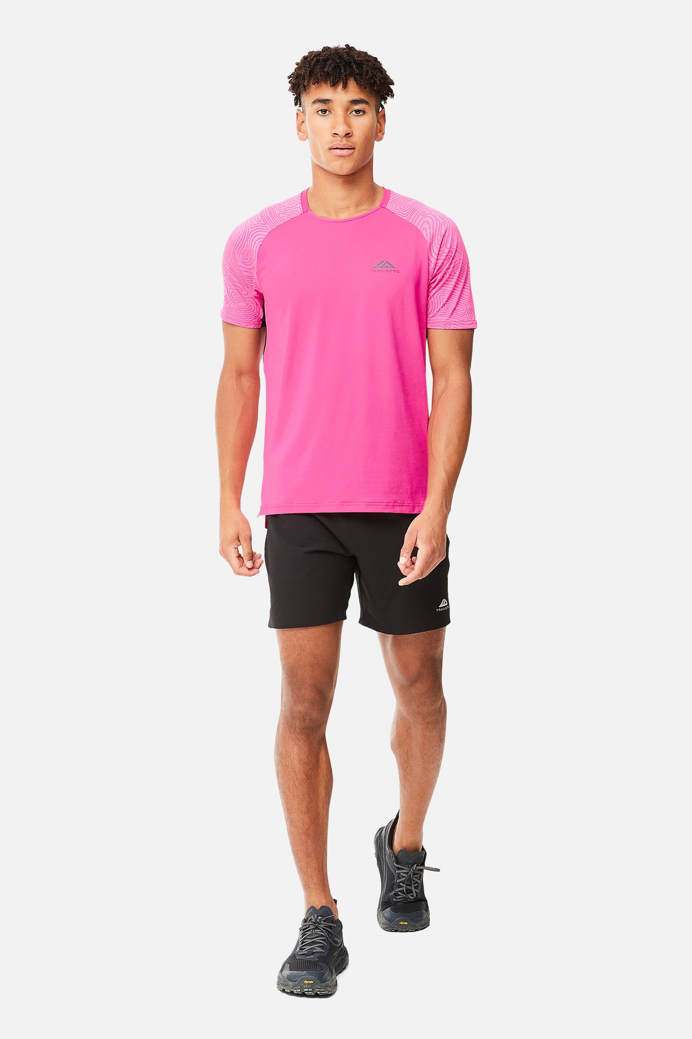 Geo Tee - Hot Pink