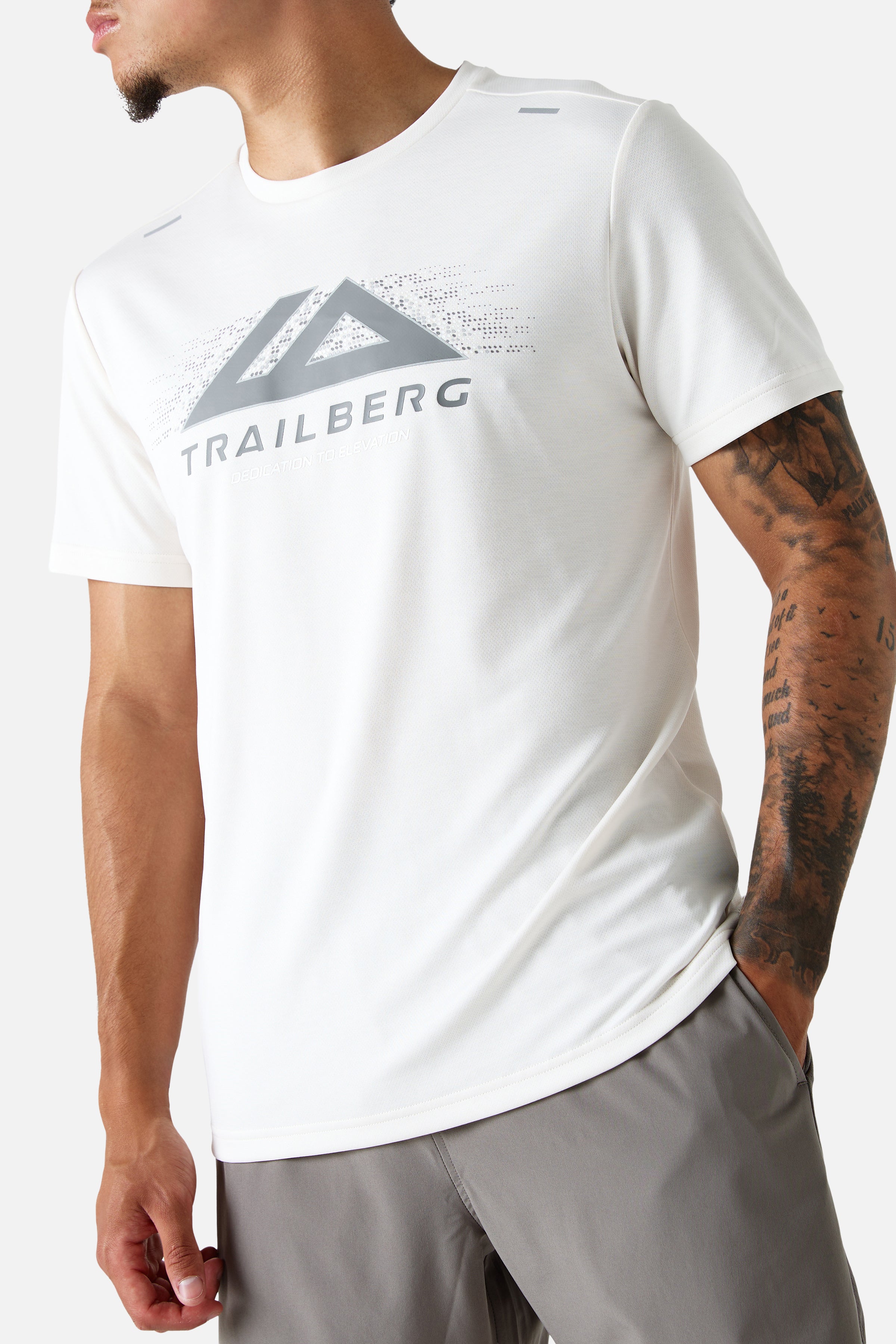 Beweging T-shirt - Gekartelde bergrug