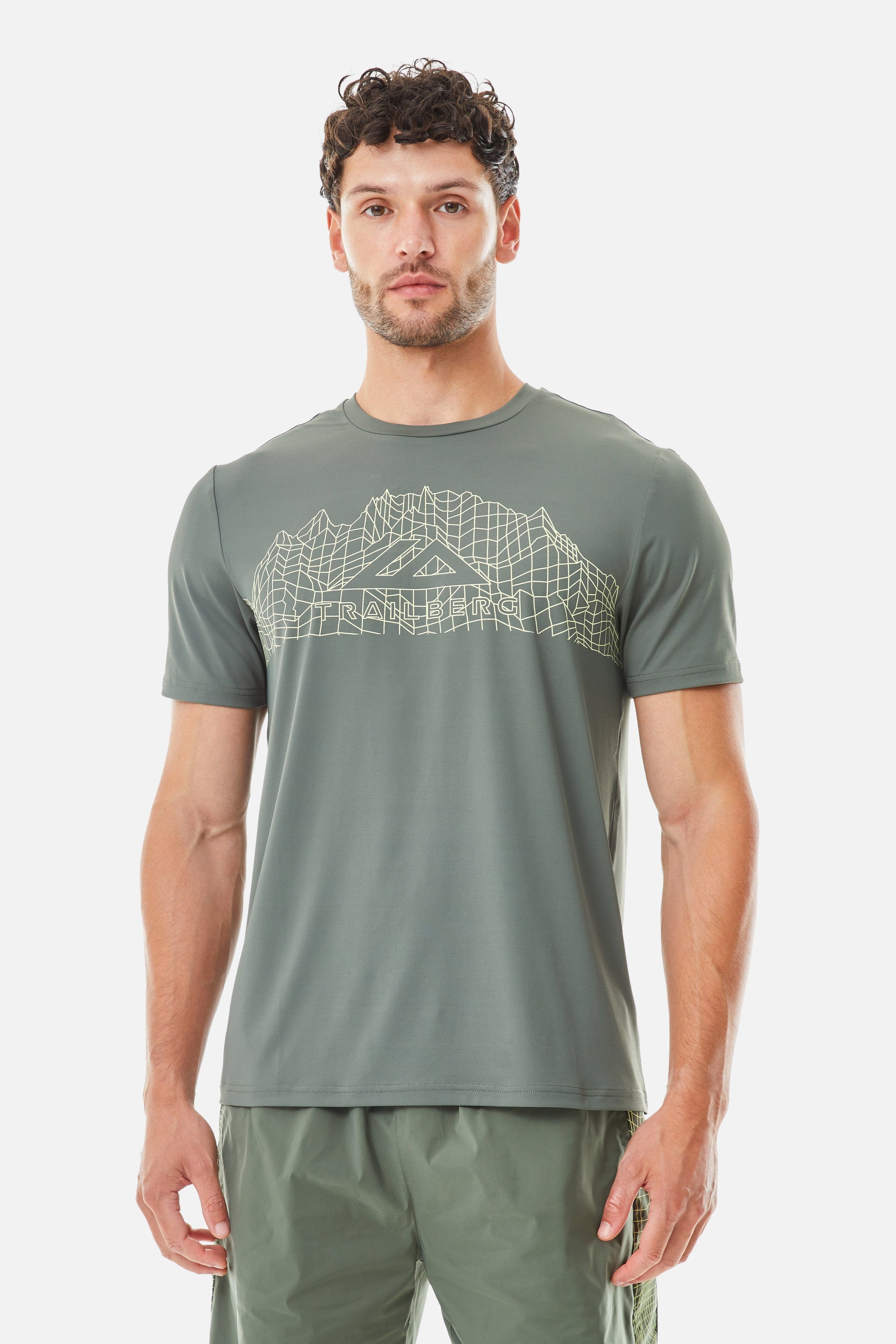 Vantage Tee - Dark Fern/Pale Citrus