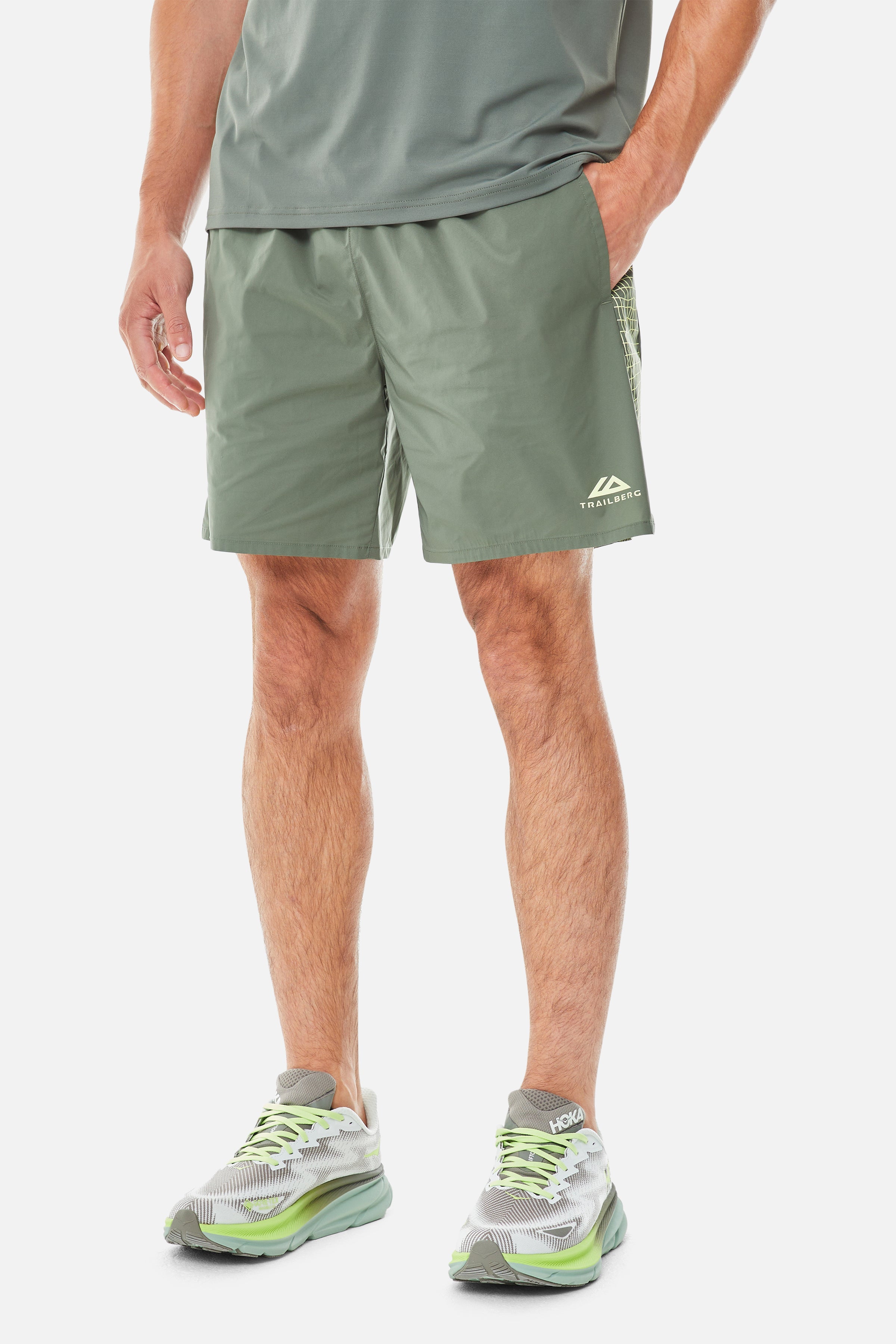 Vantage Short - Dark Fern/Pale Citrus