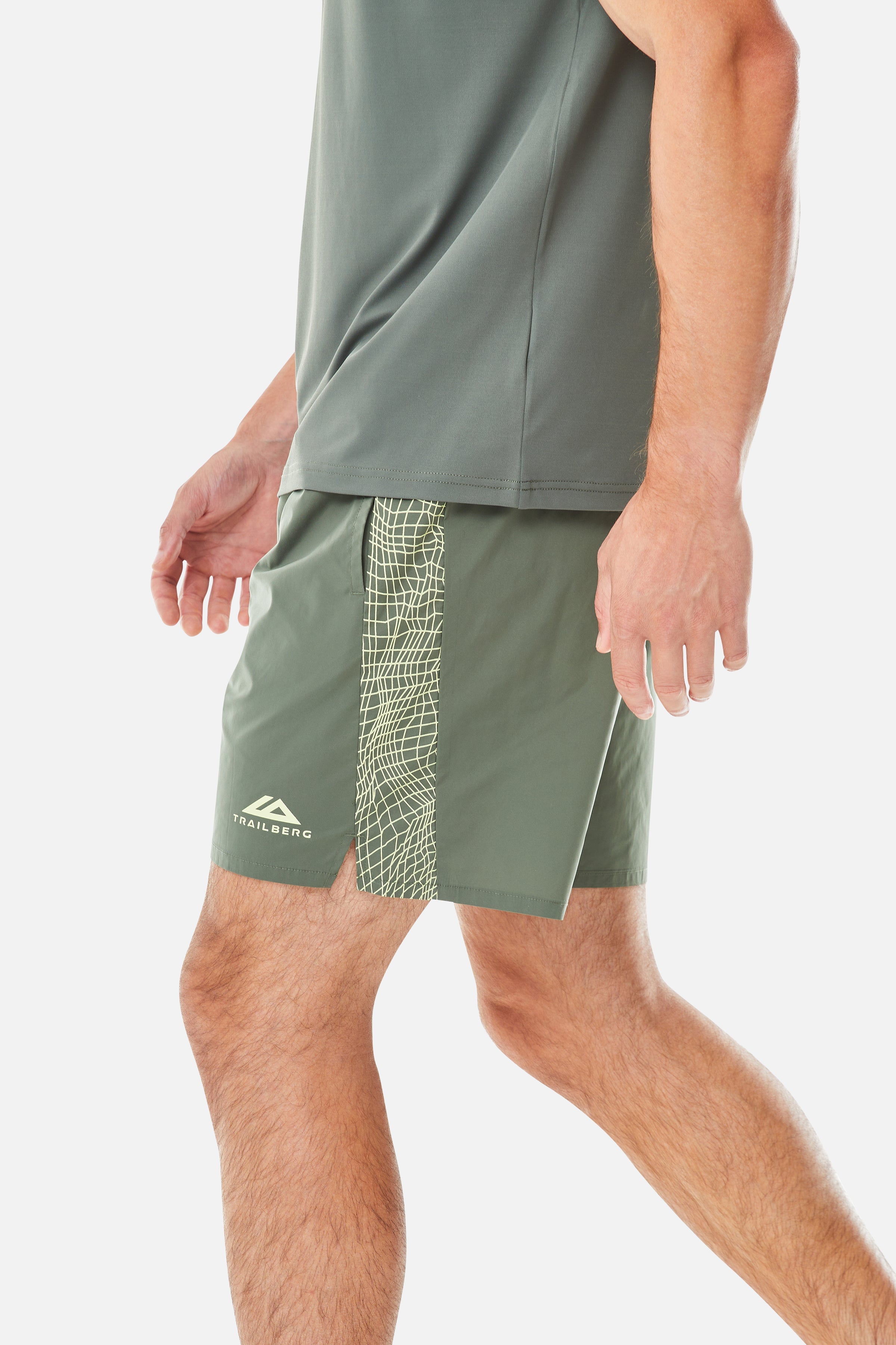 Vantage Short - Dark Fern/Pale Citrus